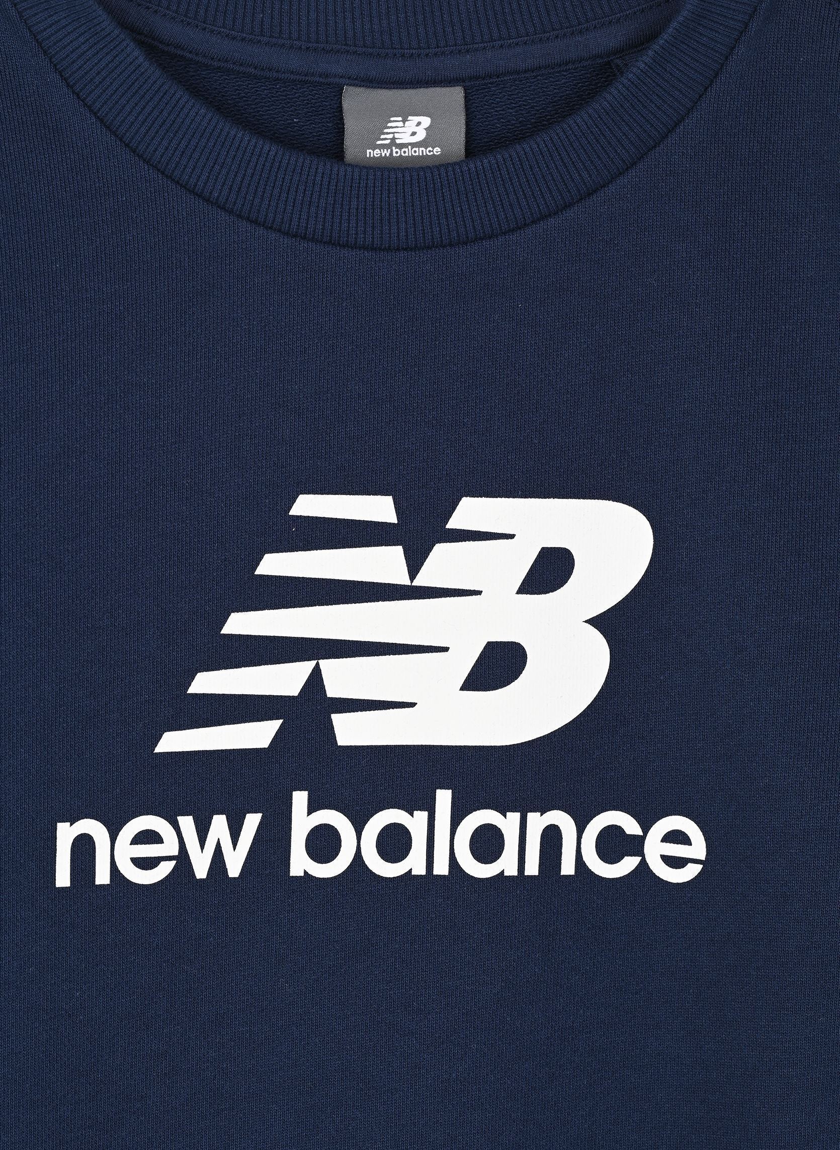 Sweats zippés New Balance French Terry Stacked Logo Cr garçon bleu New Balance Kids Sweats zippés New Balance French Terry Stacked Logo Cr garçon bleu NB NAVY
