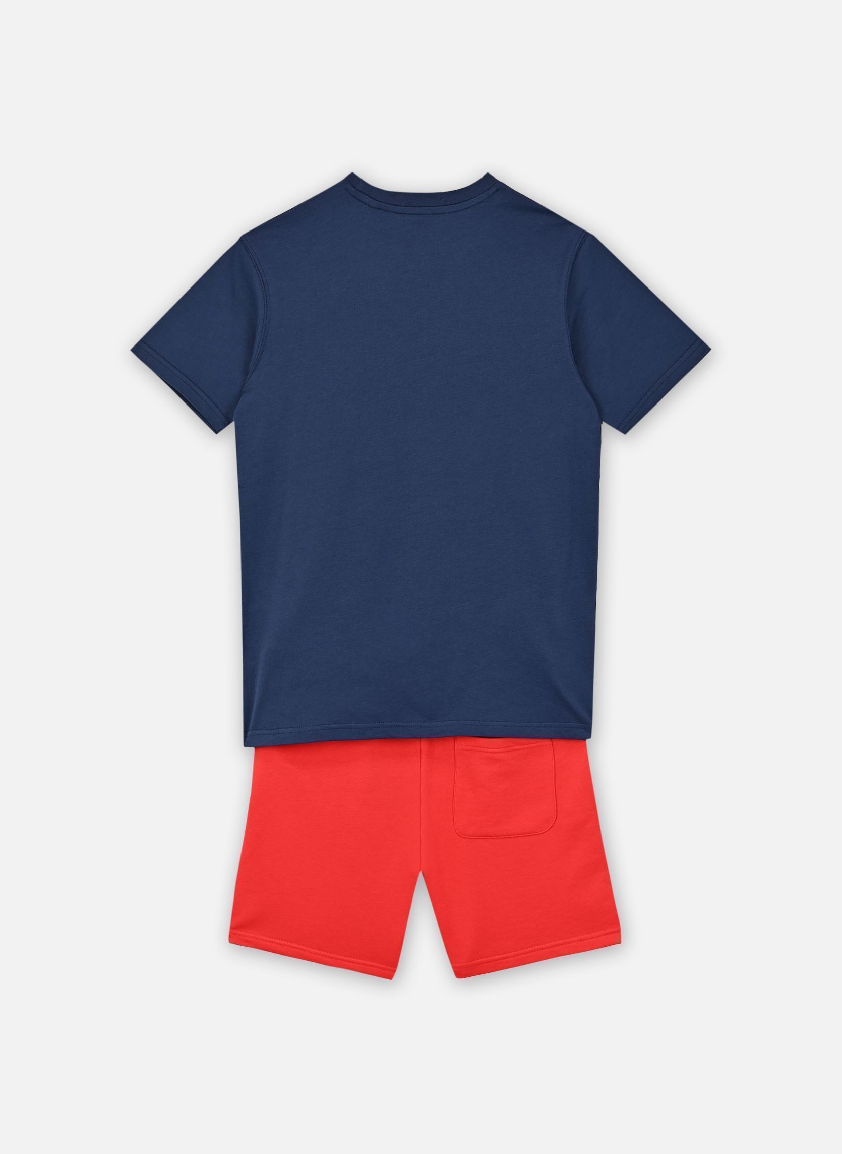 Ensembles New Balance Stacked Logo Tee & LB Short garçon rouge New Balance Kids Ensembles New Balance Stacked Logo Tee & LB Short garçon rouge TRUE RED