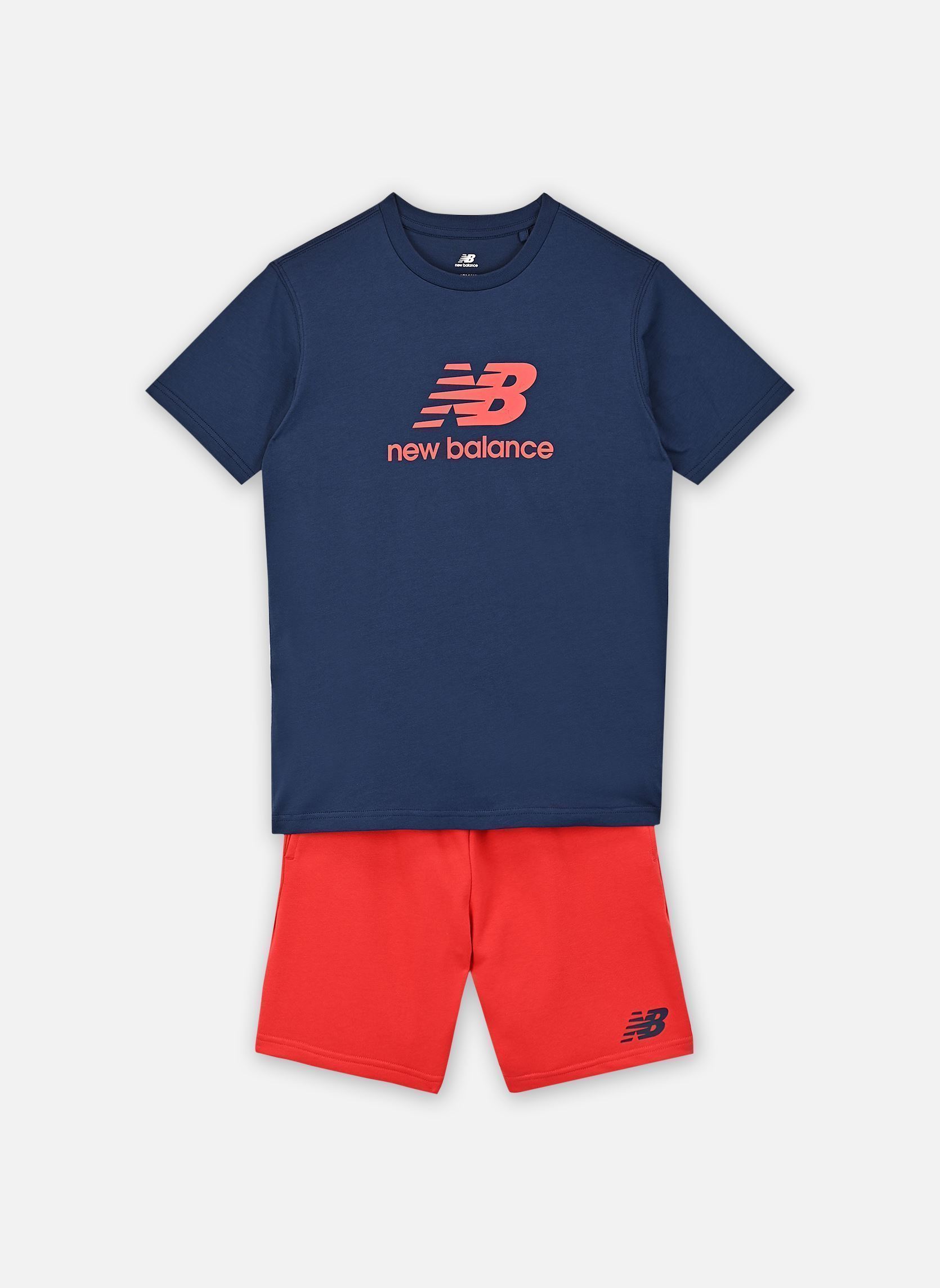 Vêtements New Balance Kids New Balance Stacked Logo Tee & LB Short Set pour Accessoires - vue 2