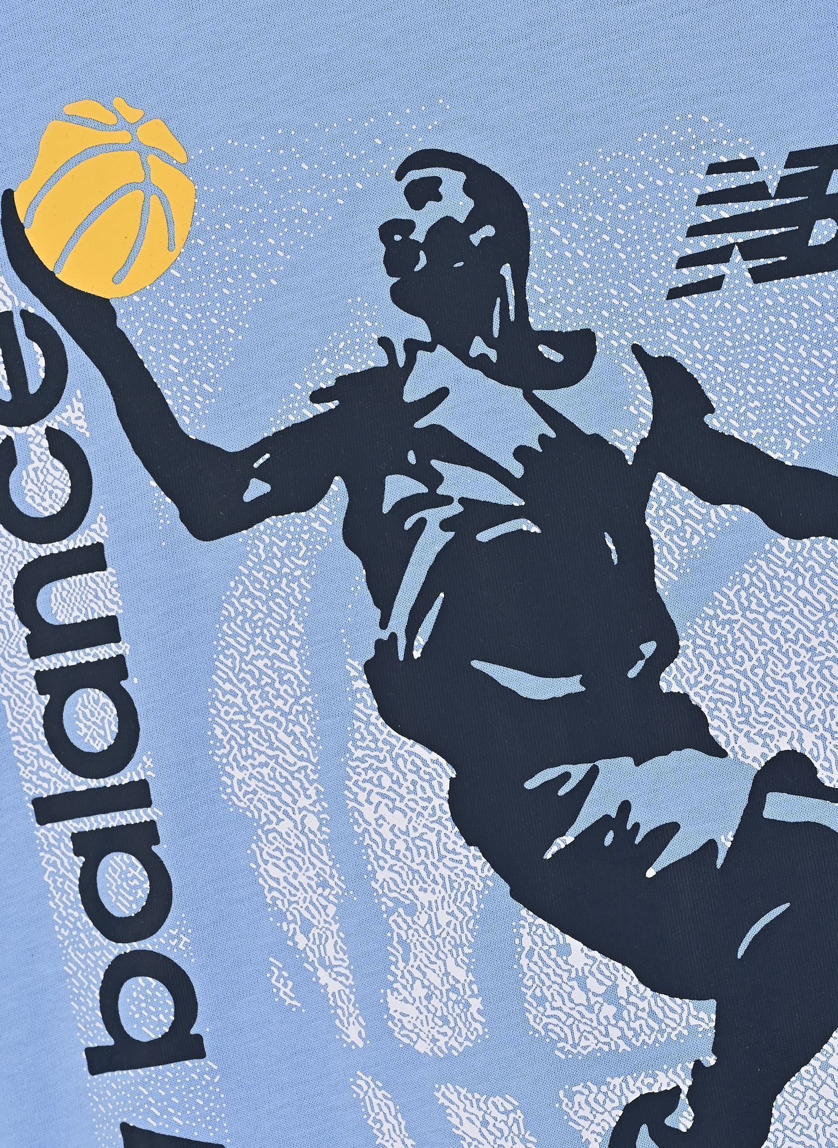 Tee-shirts manches courtes NB Hoops Layup Graphic T-Shirt garçon bleu New Balance Kids Tee-shirts manches courtes NB Hoops Layup Graphic T-Shirt garçon bleu ELECTRIC SKY