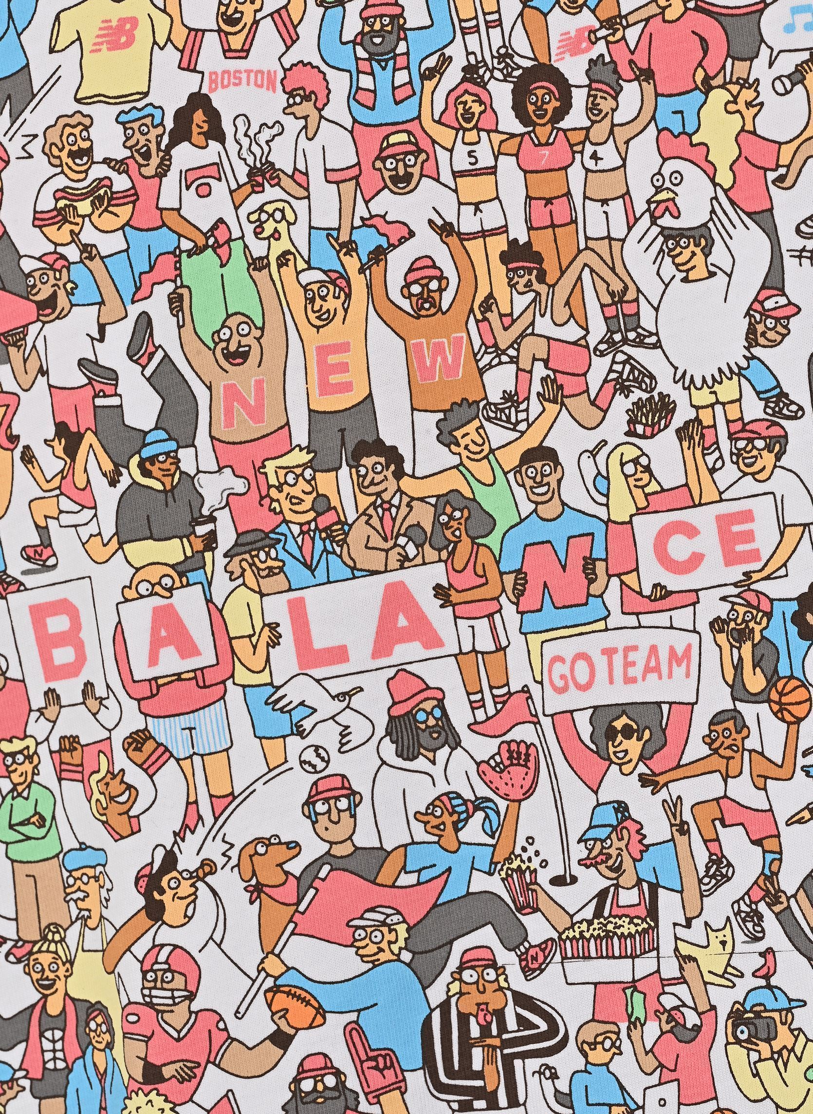 Tee-shirts manches courtes NB Crowd Graphic Tee garçon blanc New Balance Kids Tee-shirts manches courtes NB Crowd Graphic Tee garçon blanc NB BRIGHT WHITE