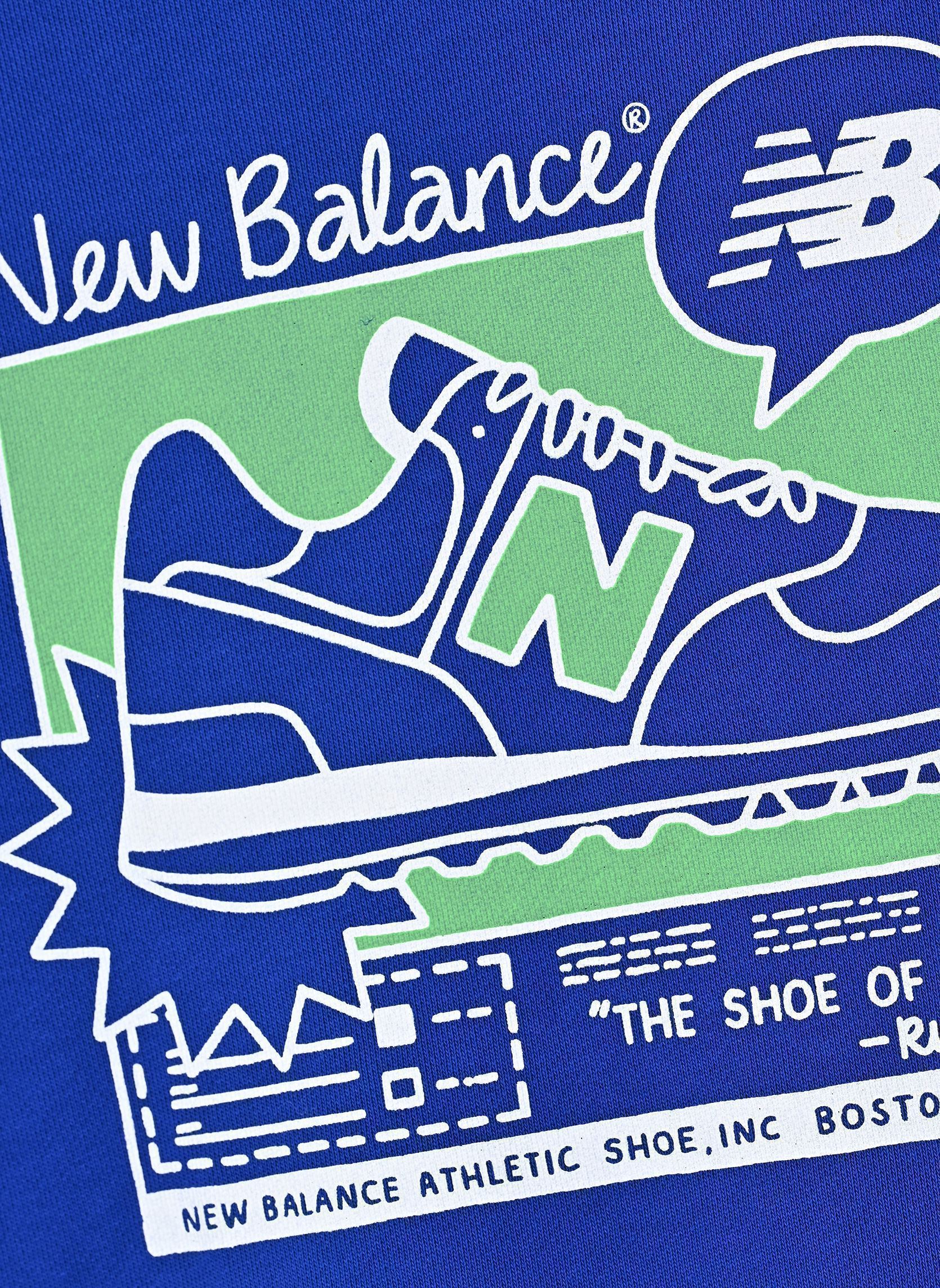 Felpe con zip NB Sneaker Poster Graphic FT Crew bambino blu New Balance Kids Felpe con zip NB Sneaker Poster Graphic FT Crew bambino blu TEAM ROYAL