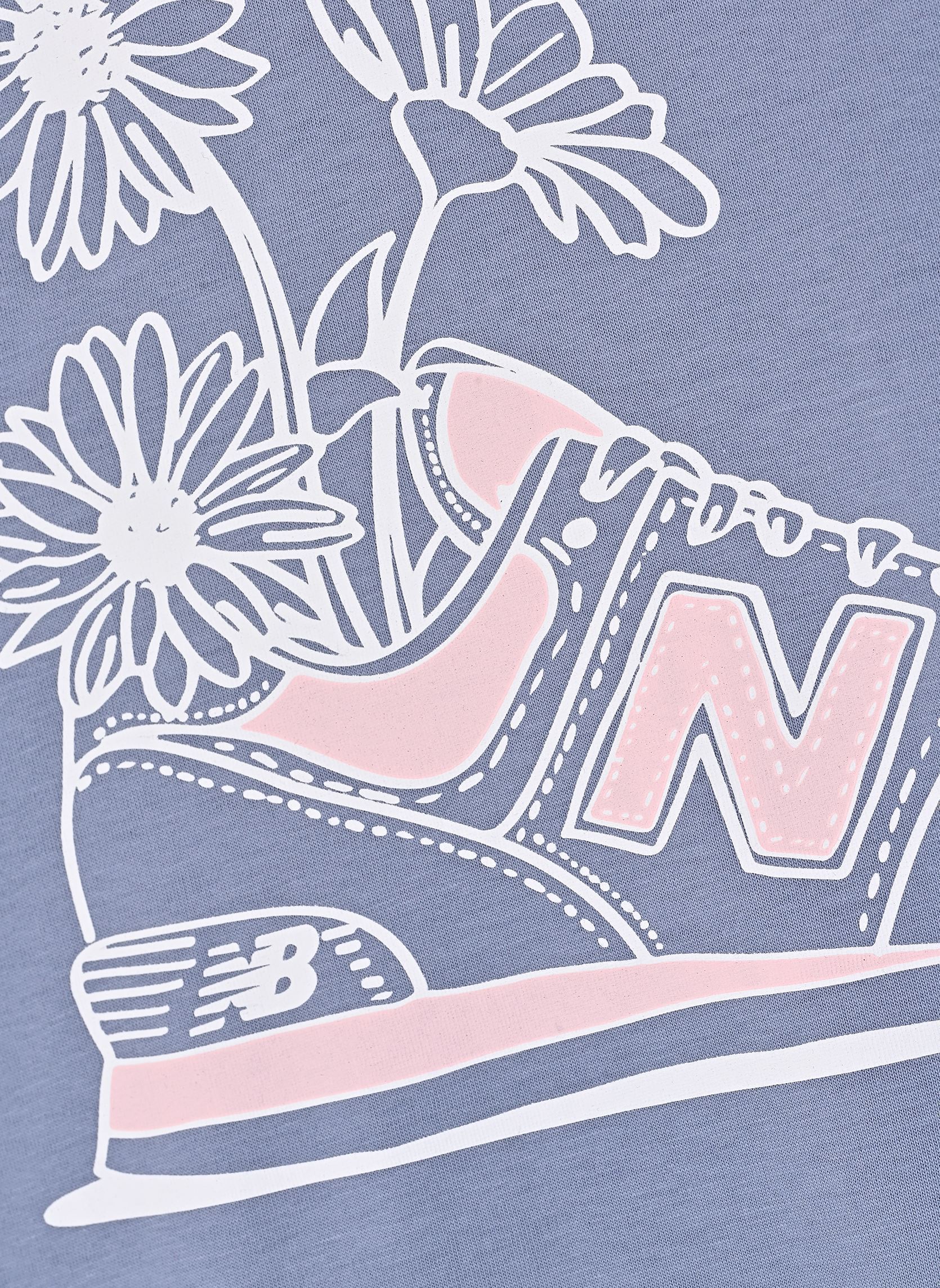 Tee-shirts manches courtes NB Floral Sneaker Back Graphics Tee fille bleu New Balance Kids Tee-shirts manches courtes NB Floral Sneaker Back Graphics Tee fille bleu DUSK SHOWER