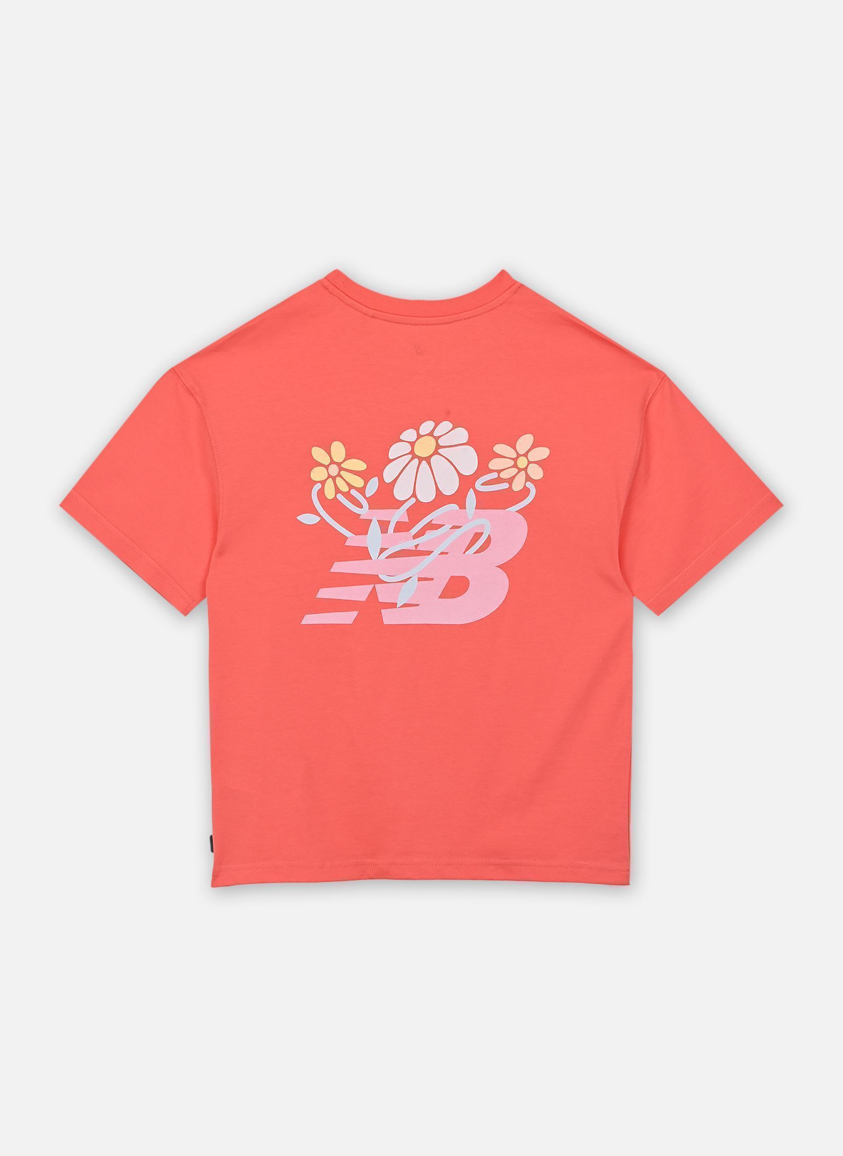 Tee-shirts manches courtes NB Floral Vines Back Graphic Tee fille rouge New Balance Kids Tee-shirts manches courtes NB Floral Vines Back Graphic Tee fille rouge DRIFT RED