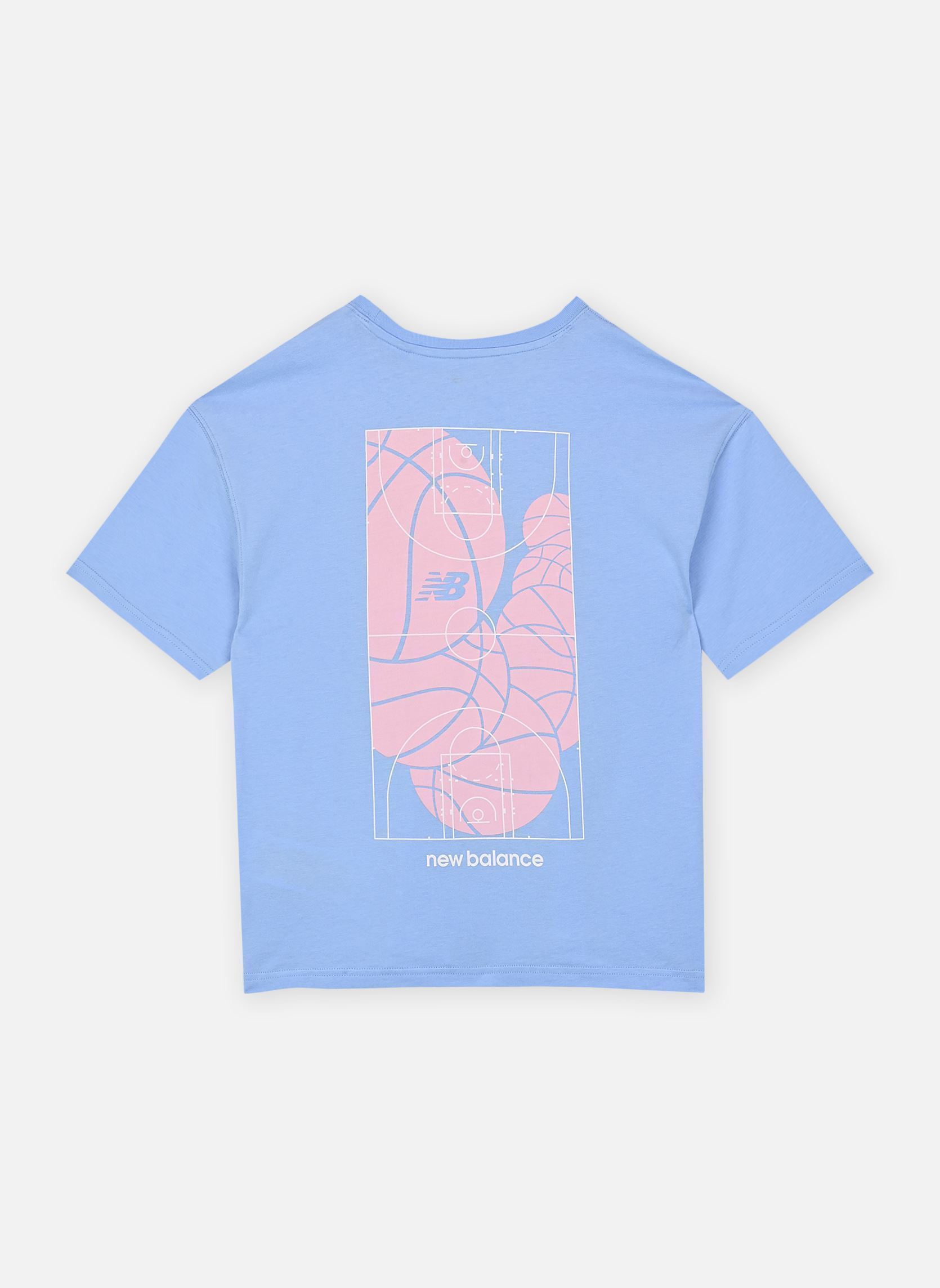 Tee-shirts manches courtes NB Hoops Court Graphic Tee fille bleu New Balance Kids Tee-shirts manches courtes NB Hoops Court Graphic Tee fille bleu ELECTRIC SKY