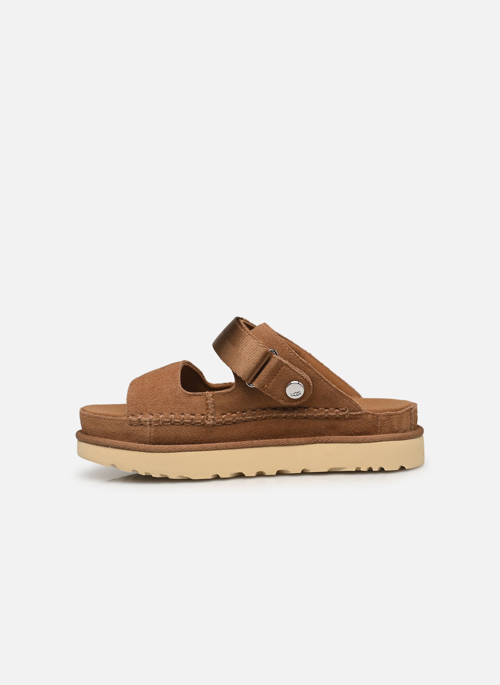Sandales compensées et plateformes W Goldenstar Glide femme marron UGG Sandales compensées et plateformes W Goldenstar Glide femme marron CHESTNUT