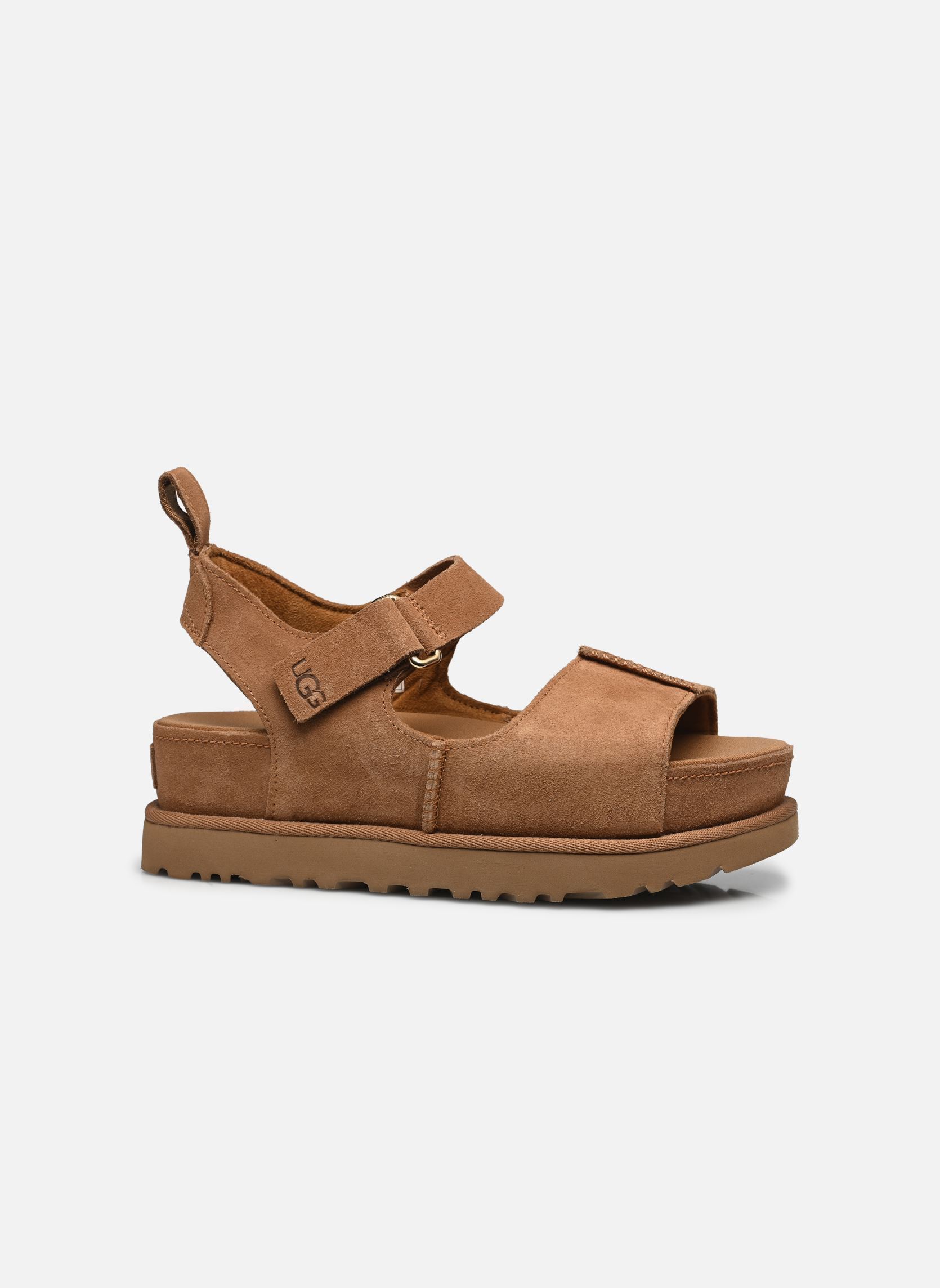 Sandales compensées et plateformes W Goldenstar Hi femme marron UGG Sandales compensées et plateformes W Goldenstar Hi femme marron CHESTNUT
