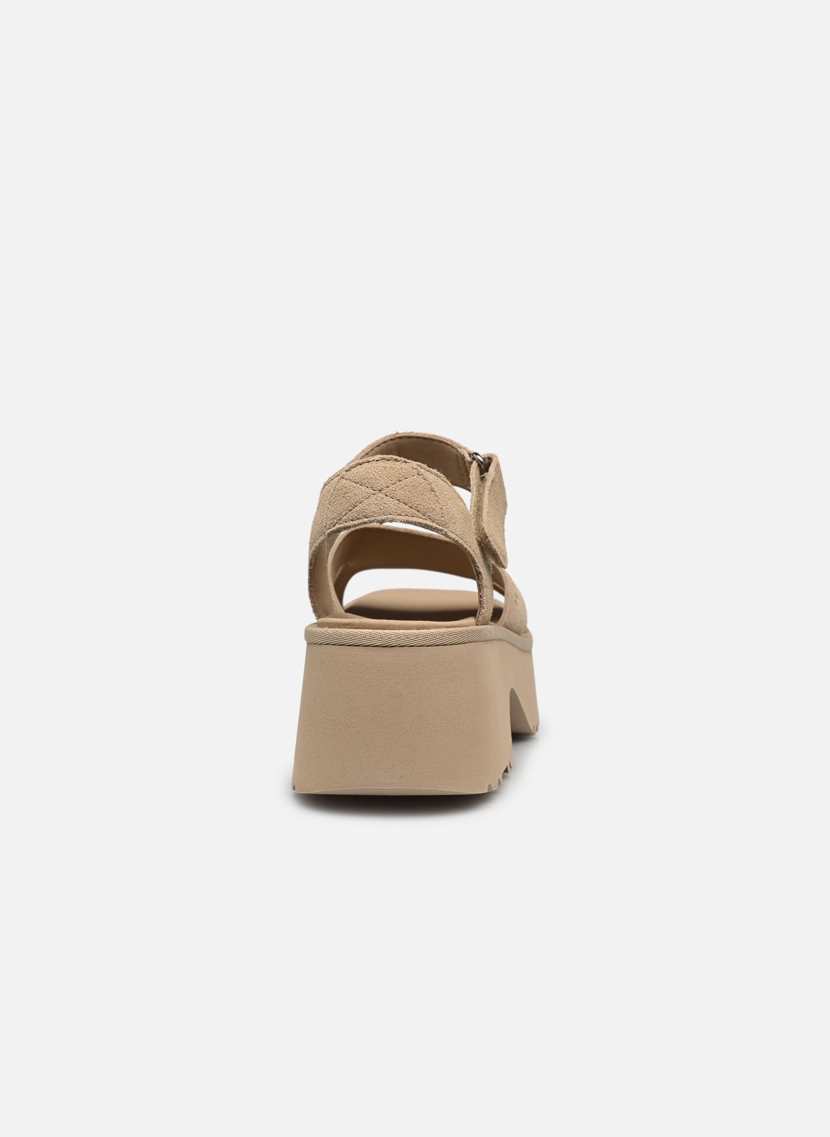 Sandali con zeppa e plateau W New Heights Ankle Strap donna beige UGG Sandali con zeppa e plateau W New Heights Ankle Strap donna beige MUSTARD SEED