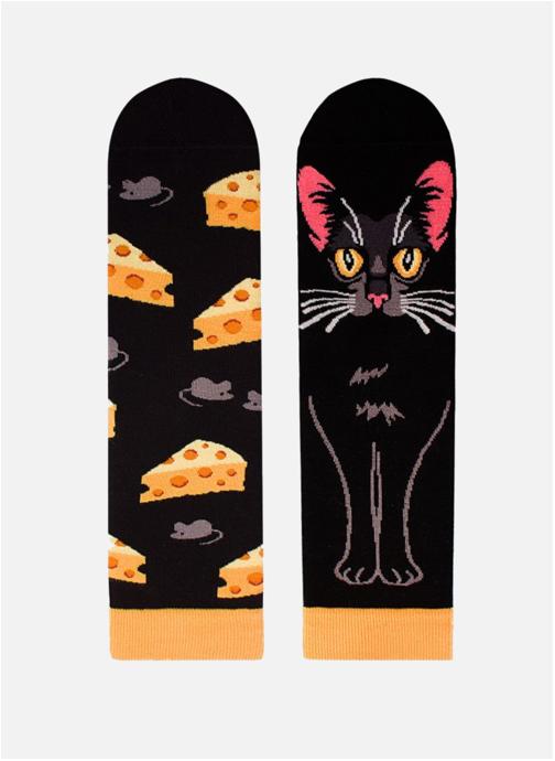 Pirin Hill Chaussettes Chaussettes Pirin Hill Arty Chanceux Le Chat femme noir