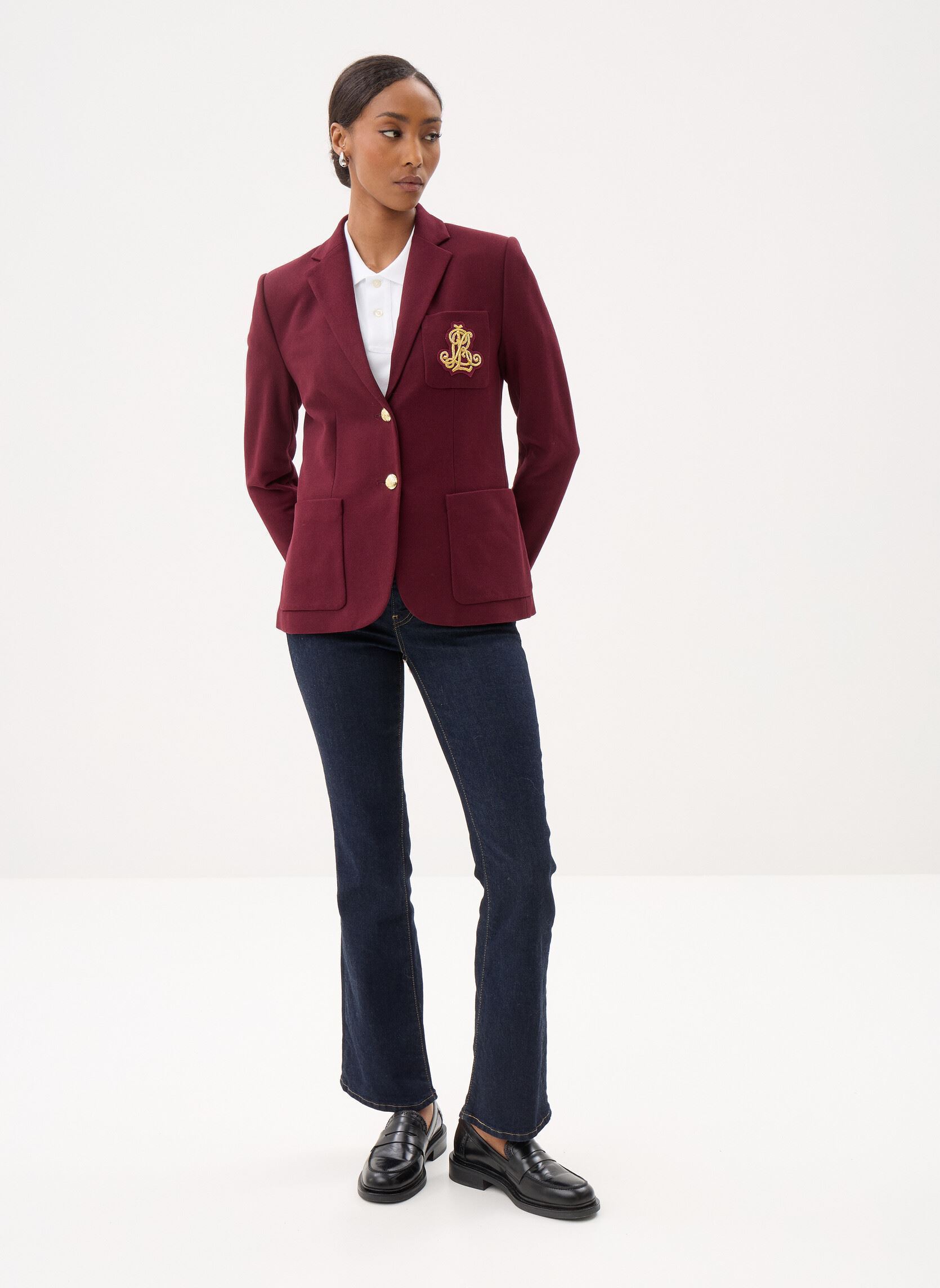 Blazer Anfisa-Lined-Jacket damen bordeaux Lauren Ralph Lauren Blazer Anfisa-Lined-Jacket damen bordeaux DARK GARNET