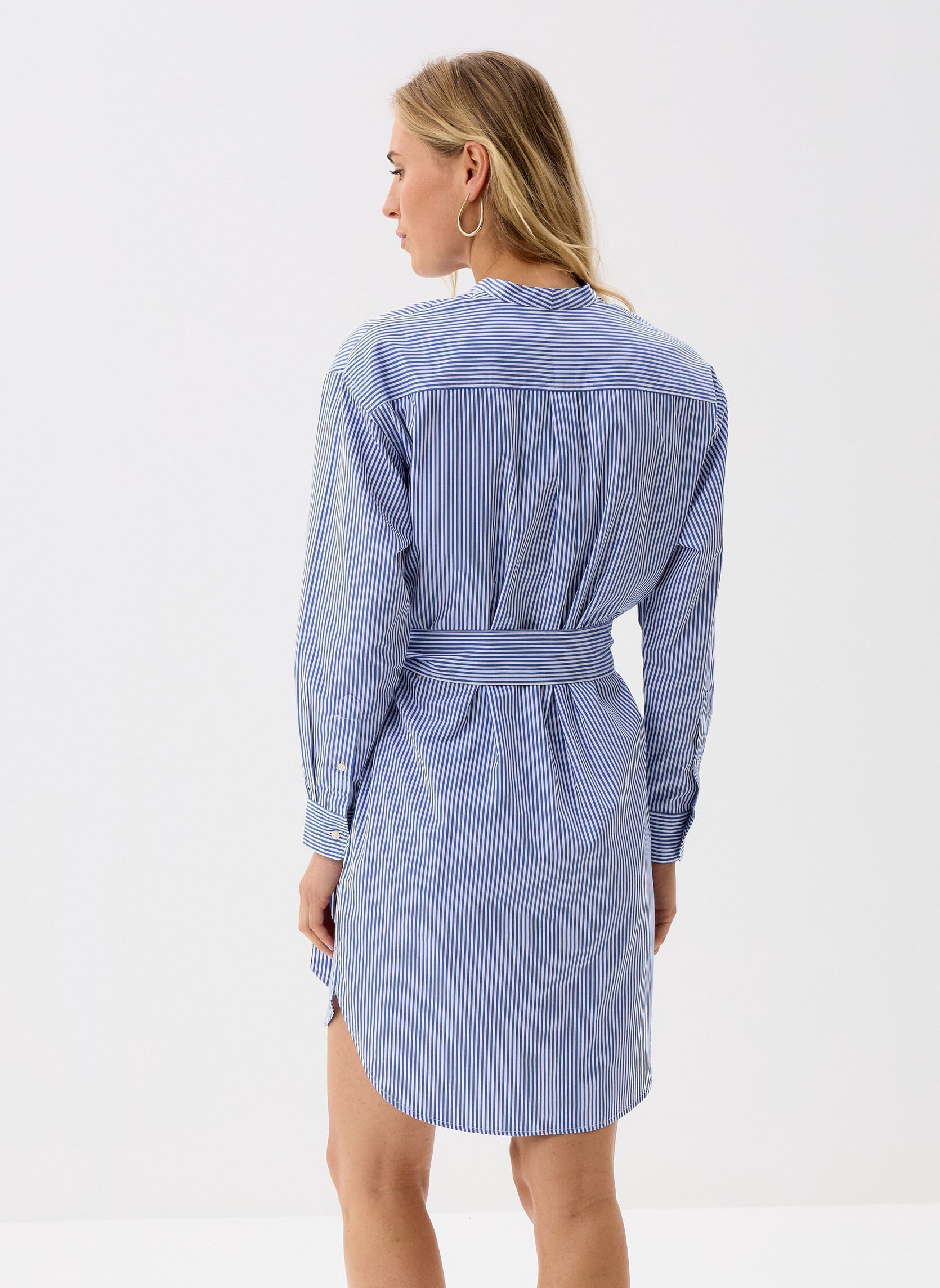Abiti Kinley-Long Sleeve-Day Dress donna blu Lauren Ralph Lauren Abiti Kinley-Long Sleeve-Day Dress donna blu BLUE/WHITE