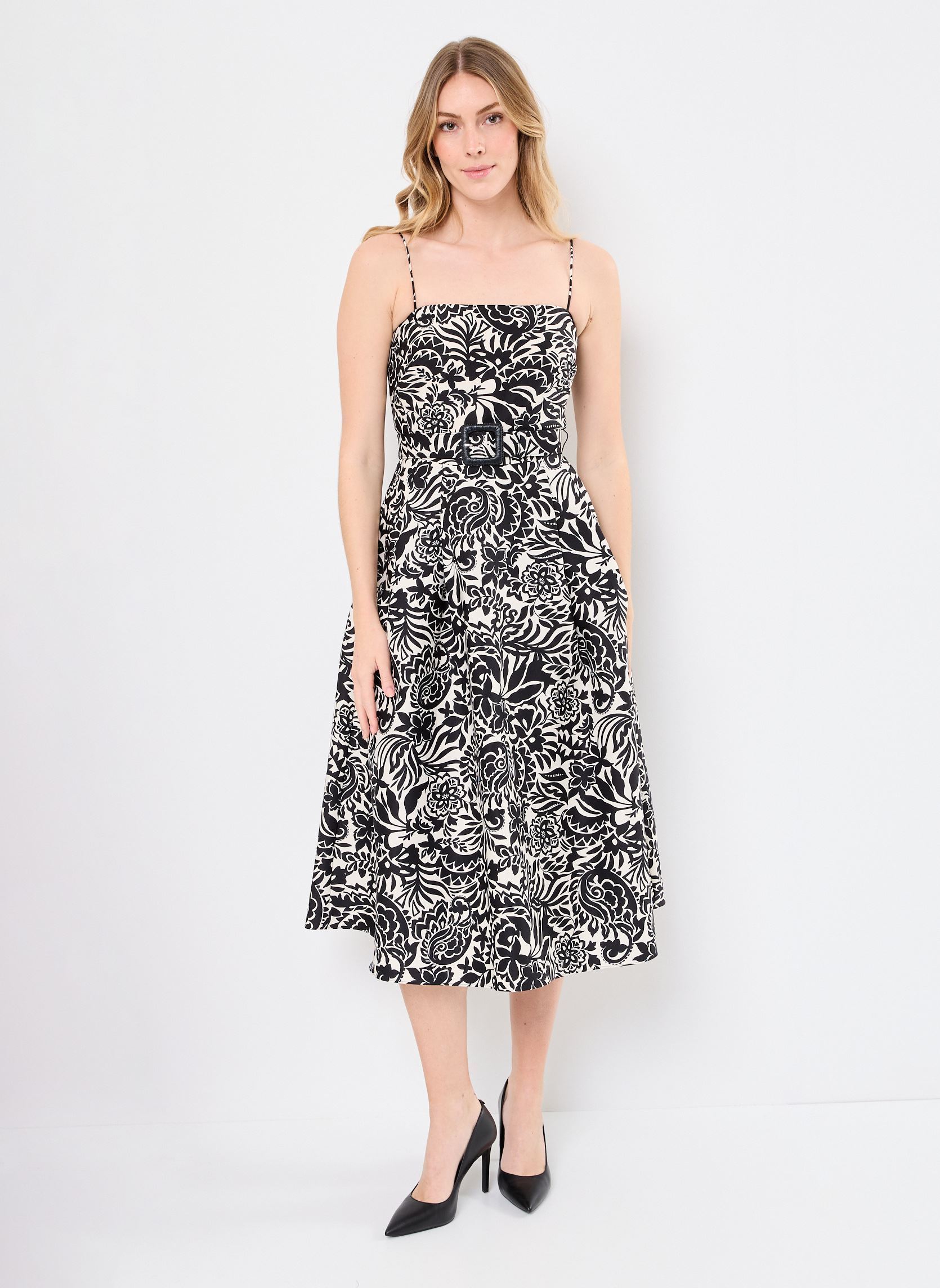 Lange Kleider Mindana-Sleeveless-Cocktail Dress damen schwarz Lauren Ralph Lauren Lange Kleider Mindana-Sleeveless-Cocktail Dress damen schwarz CREAM/BLACK