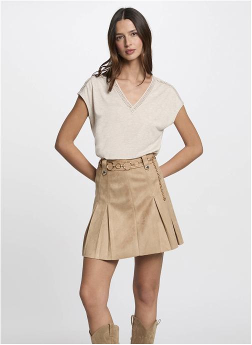 Morgan Tee-shirts 251-DEKISA femme beige