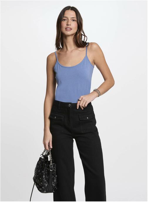 Morgan Débardeurs 242-BASIC femme bleu