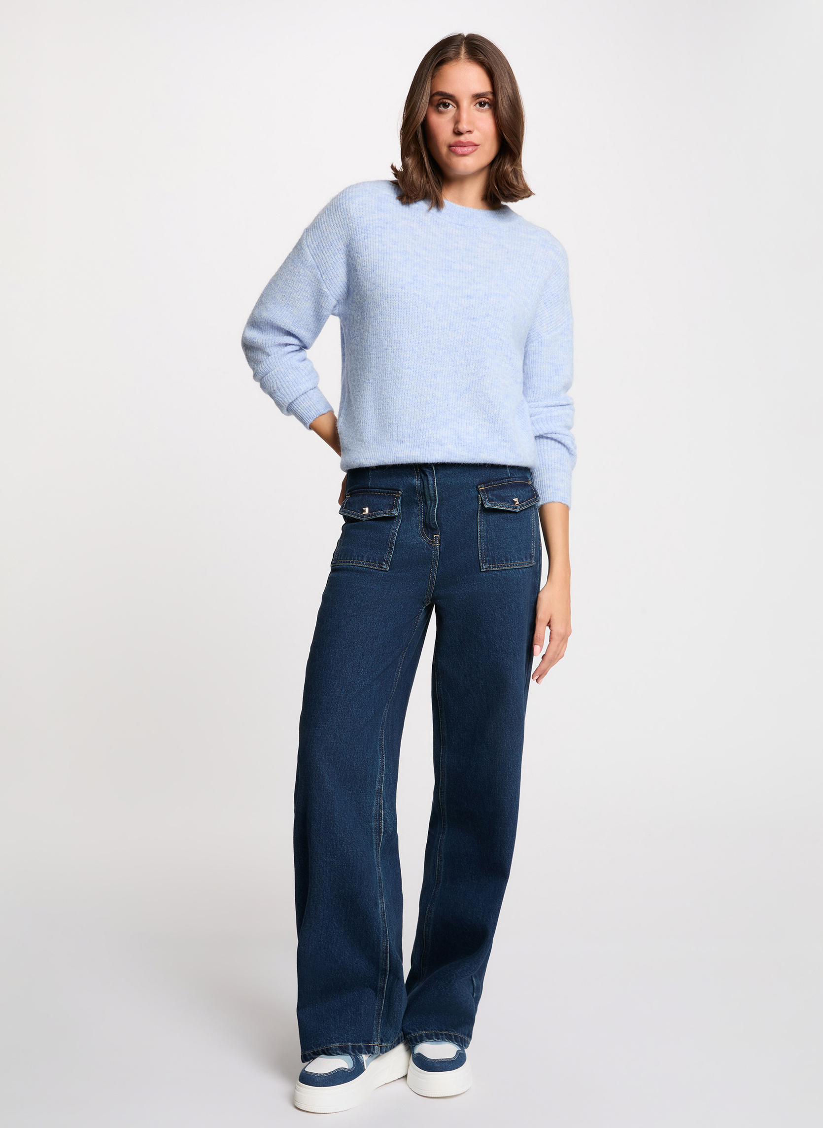 Pulls 251-MANGUIN femme bleu Morgan Pulls 251-MANGUIN femme bleu Bleu ciel