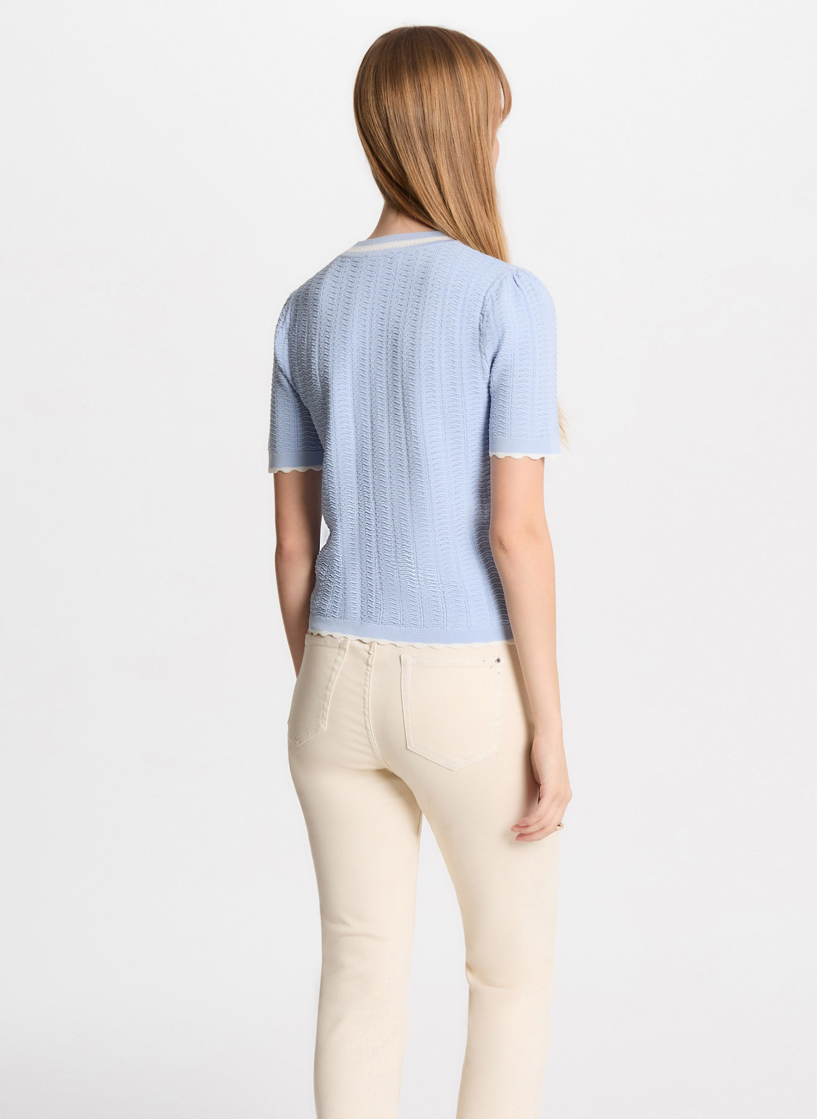 Pulls 251-MSEOUL femme bleu Morgan Pulls 251-MSEOUL femme bleu Bleu ciel