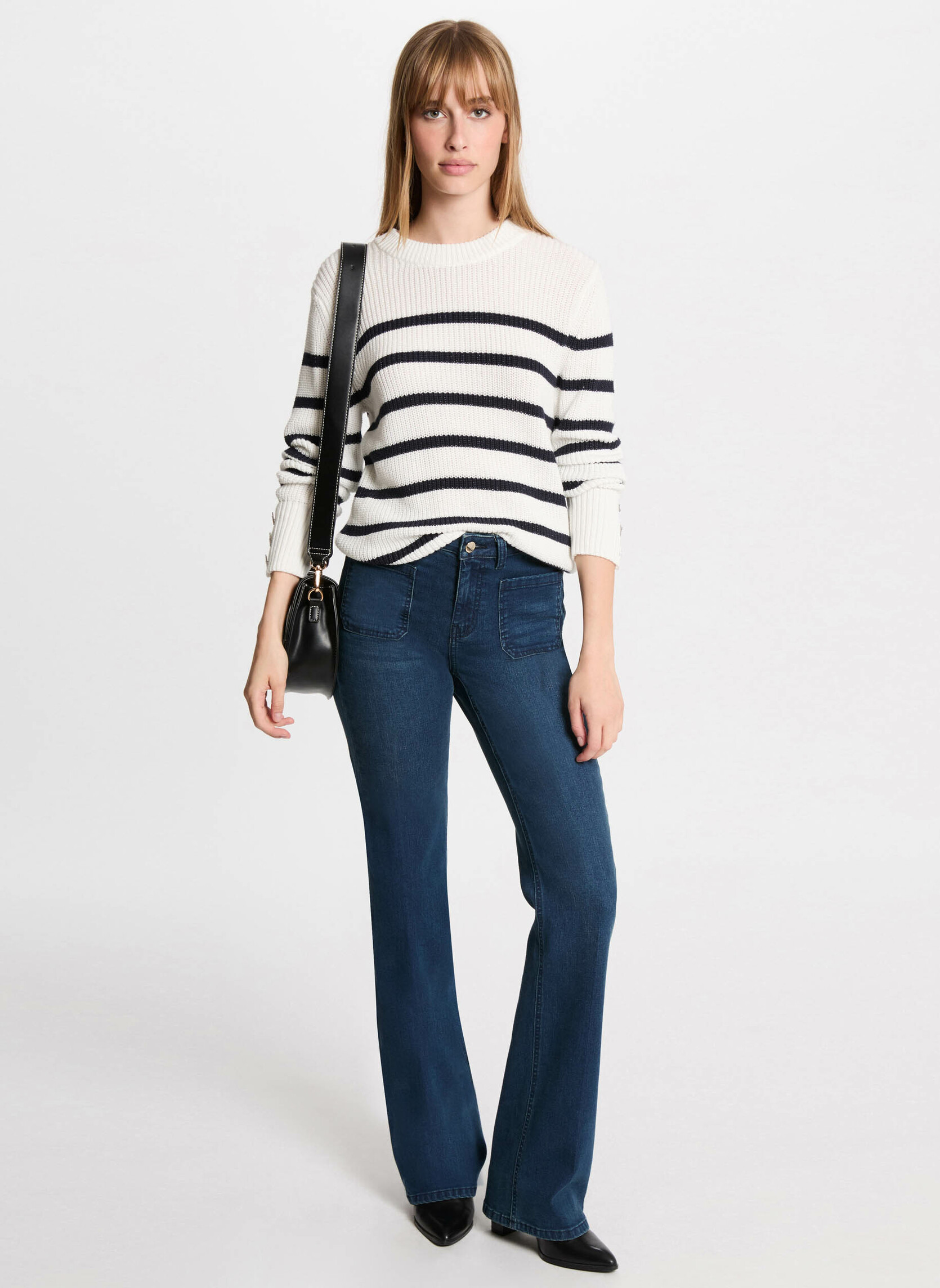Pulls 251-MISHAK femme blanc Morgan Pulls 251-MISHAK femme blanc Blanc