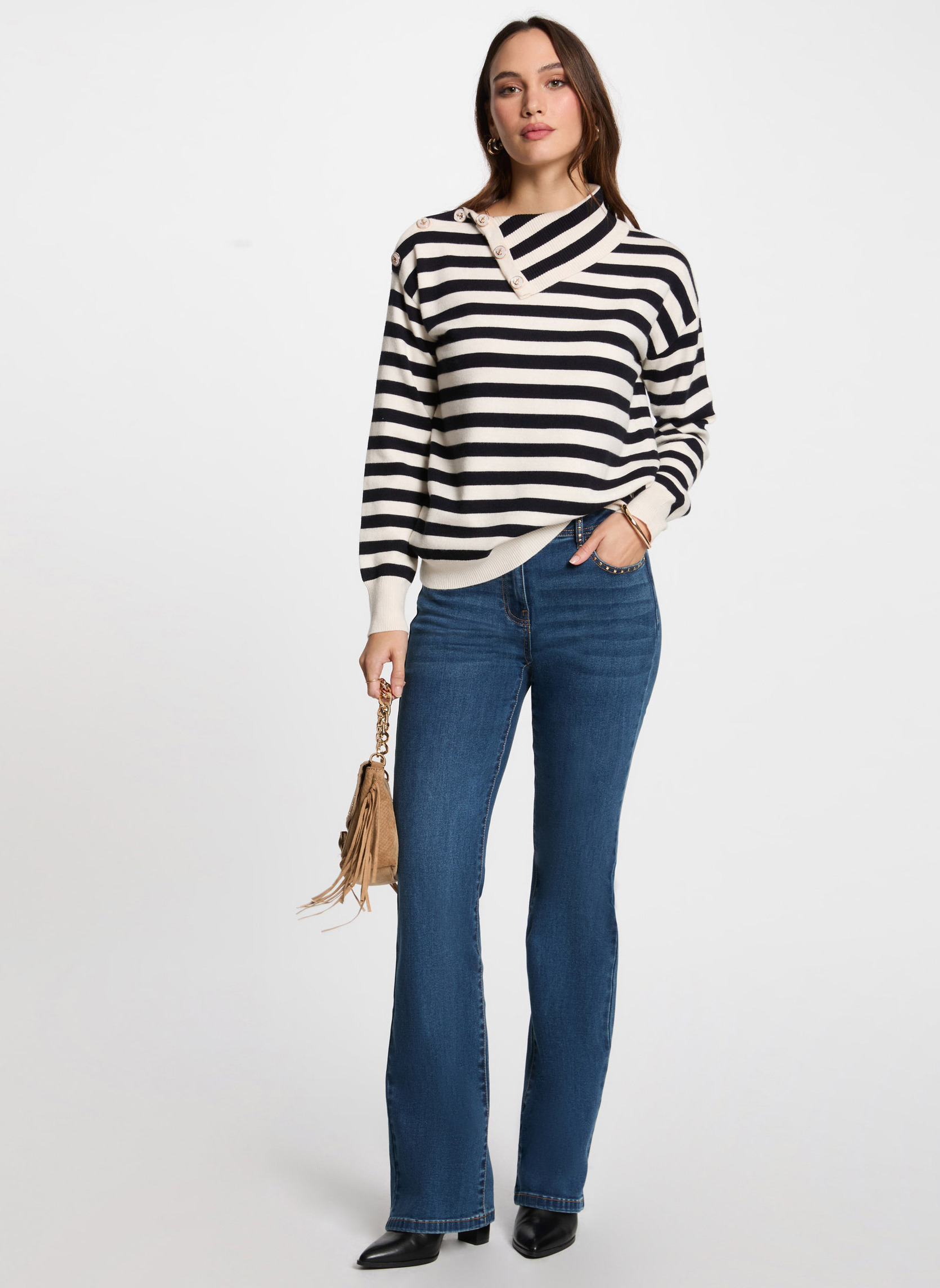 Pulls 251-MOUETTE femme blanc Morgan Pulls 251-MOUETTE femme blanc Blanc