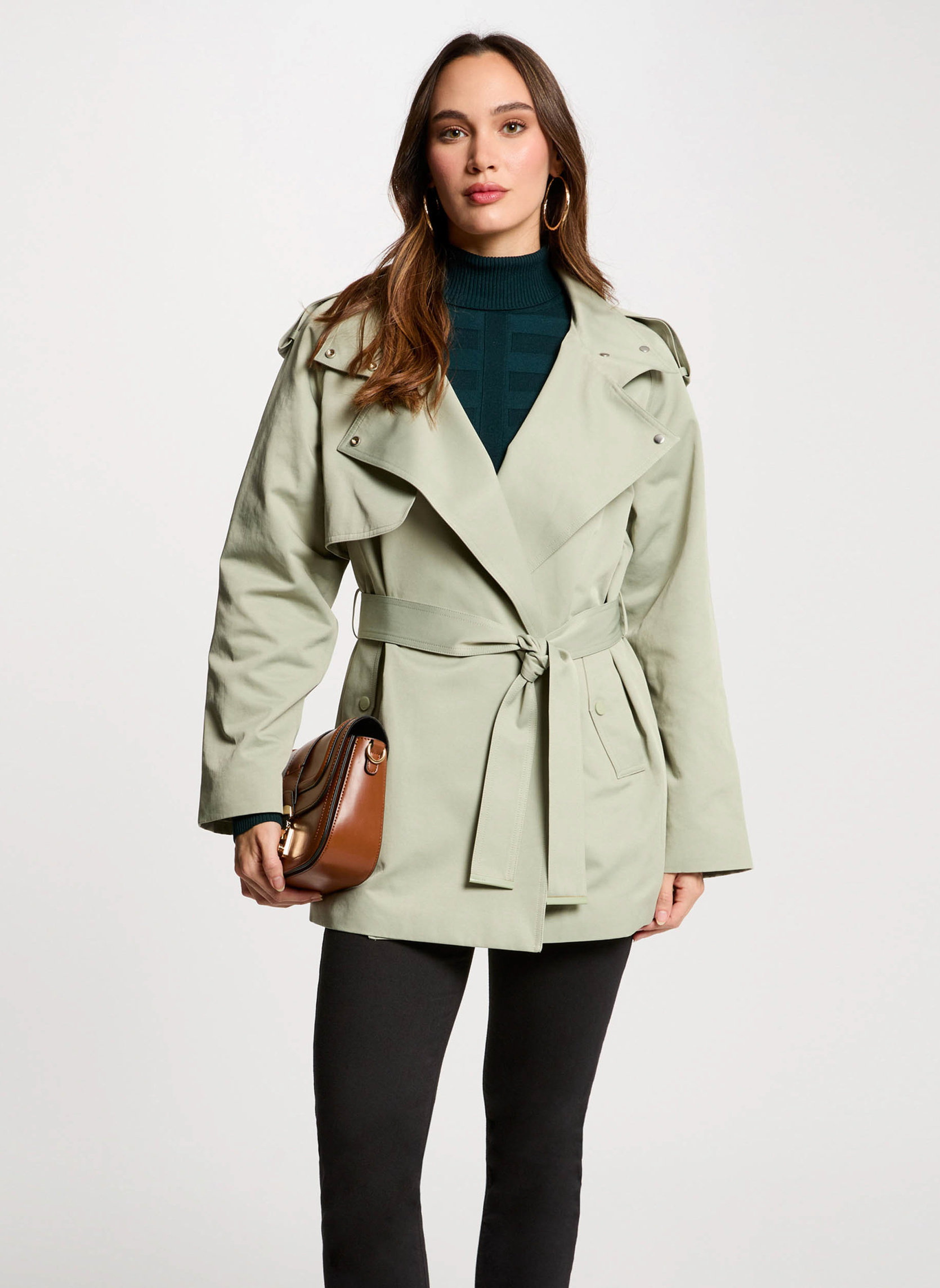 Trench-coats 251-GLINE femme vert Morgan Trench-coats 251-GLINE femme vert Vert clair