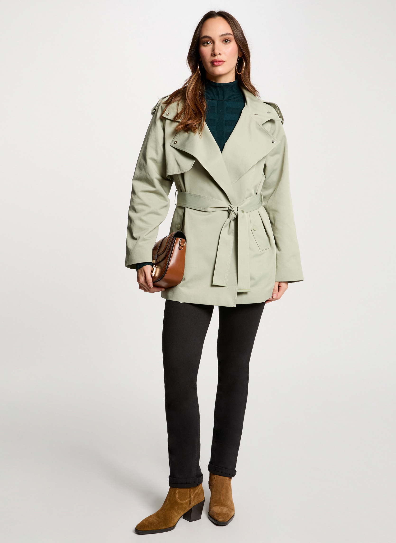 Trench-coats 251-GLINE femme vert Morgan Trench-coats 251-GLINE femme vert Vert clair