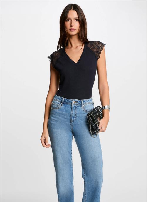 Morgan Tee-shirts 251-DMEG femme bleu