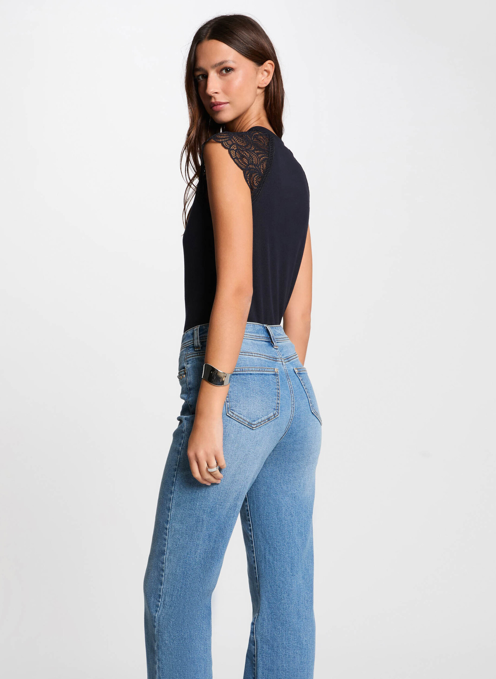 Tee-shirts 251-DMEG femme bleu Morgan Tee-shirts 251-DMEG femme bleu Bleu marine