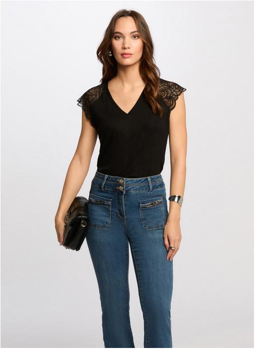 Morgan Tee-shirts 251-DMEG femme noir