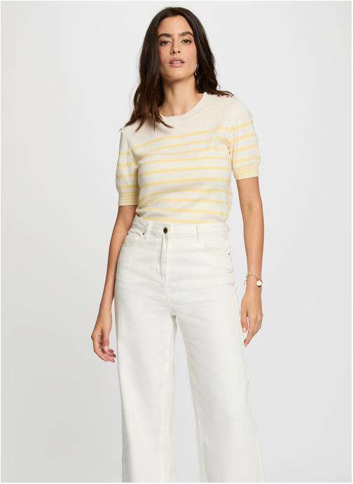 Morgan Pulls 251-MTERI femme jaune