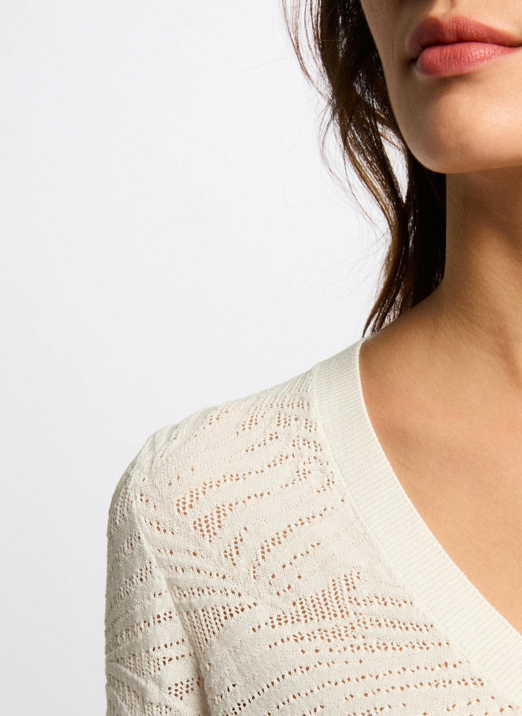 Pulls 251-MPALM femme blanc Morgan Pulls 251-MPALM femme blanc Blanc