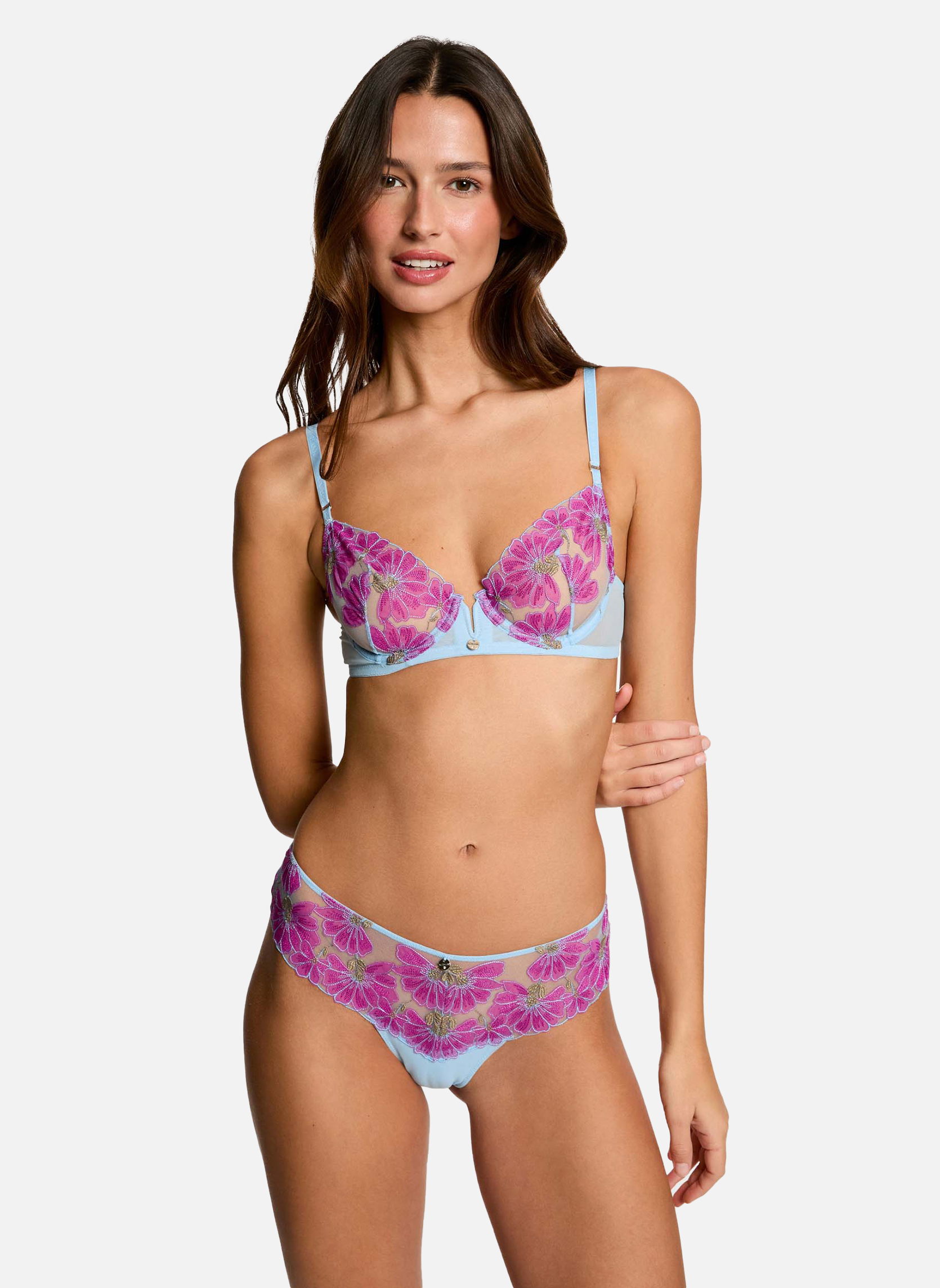 Brassières Soutien-gorge armatures bleu Clemence femme bleu Morgan Brassières Soutien-gorge armatures bleu Clemence femme bleu Bleu