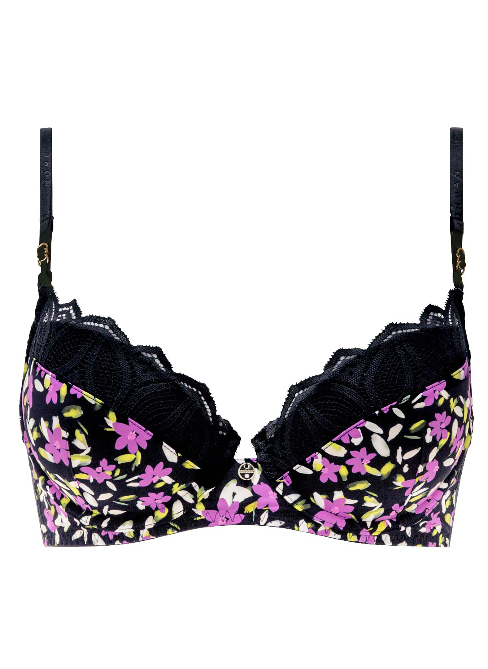 Lot De 2 Brassières Dim Avec Soutien-gorge Intégré - Taille S - Noir Et Parme