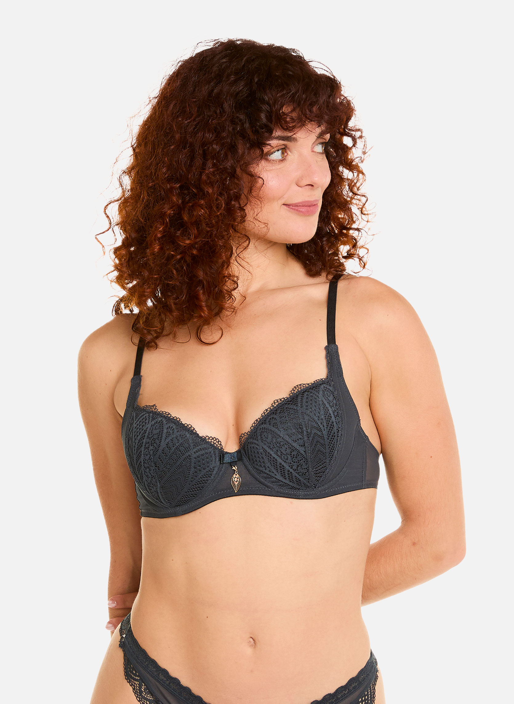 Brassières Soutien-gorge ampliforme coque moulée gris Abeille femme gris Pomm'Poire Brassières Soutien-gorge ampliforme coque moulée gris Abeille femme gris Gris