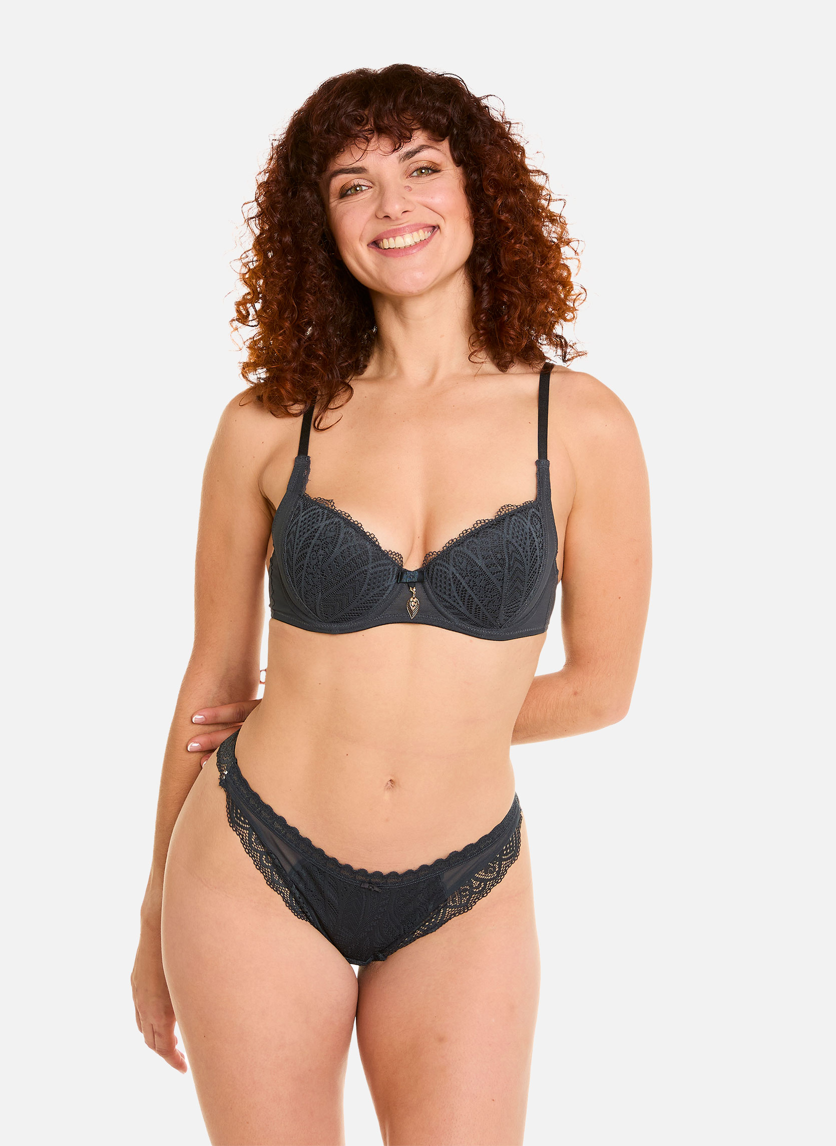Brassières Soutien-gorge ampliforme coque moulée gris Abeille femme gris Pomm'Poire Brassières Soutien-gorge ampliforme coque moulée gris Abeille femme gris Gris