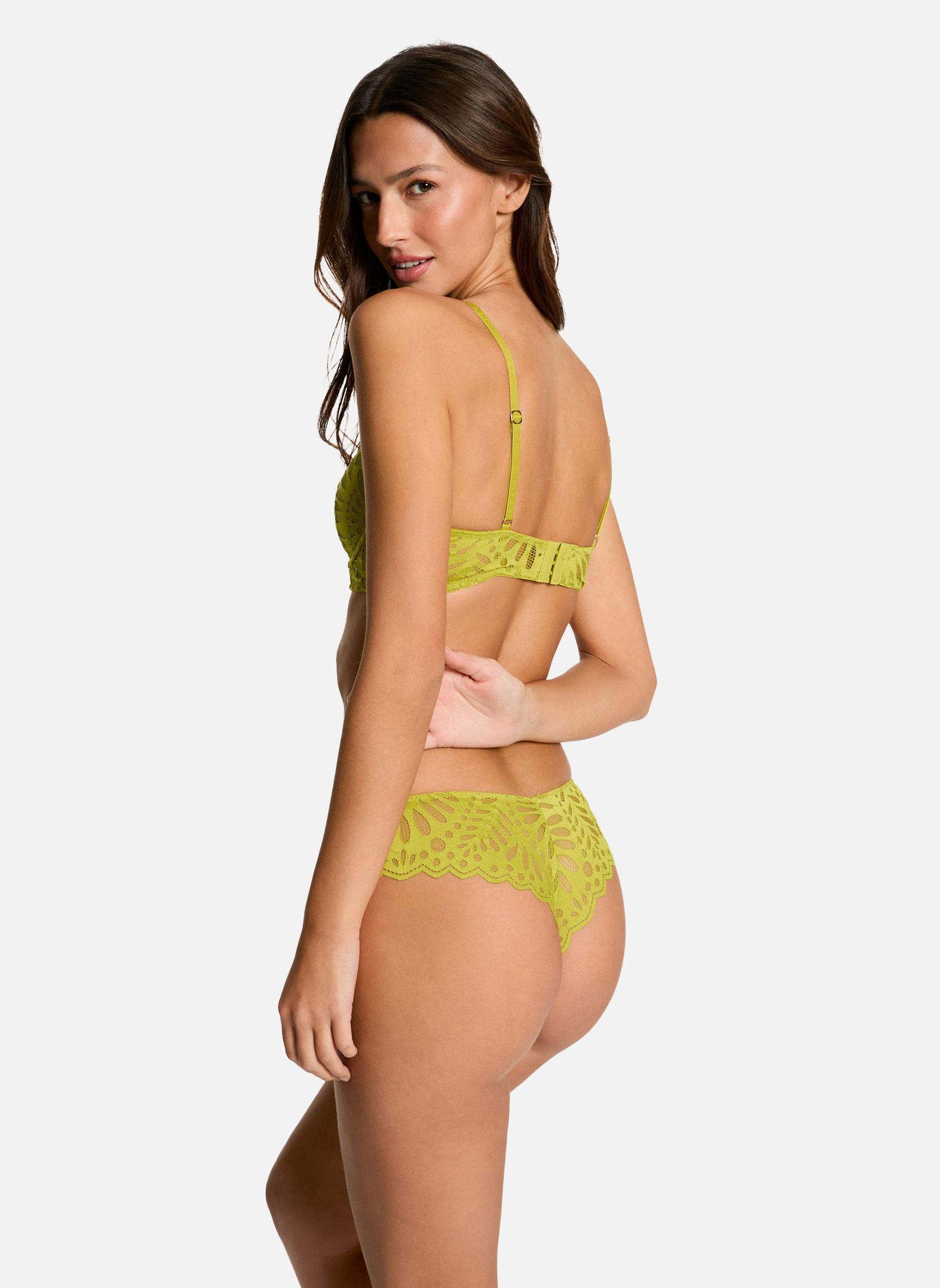 Culottes Shorty tanga vert Amelie femme vert Morgan Culottes Shorty tanga vert Amelie femme vert Vert
