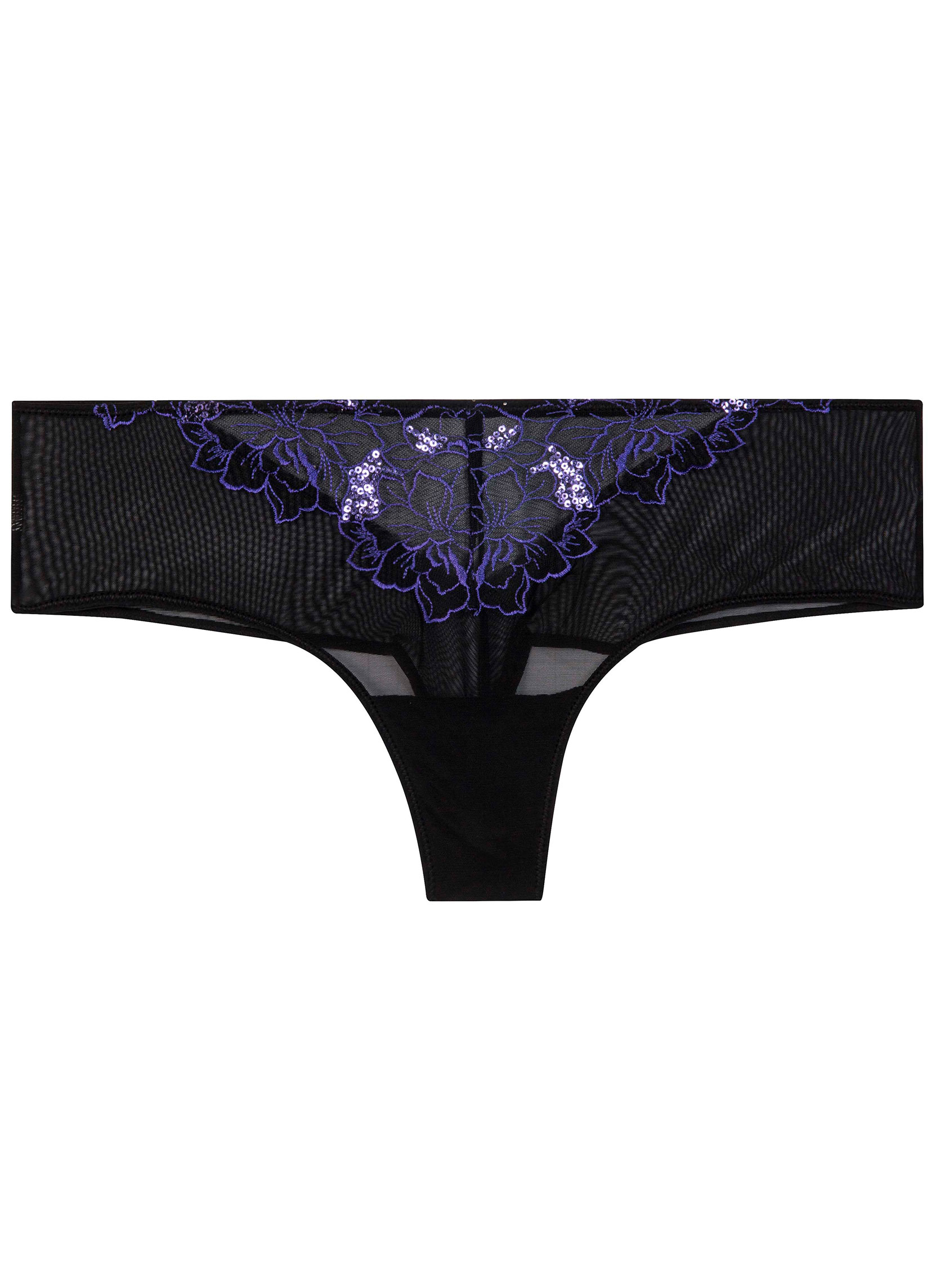Culottes Shorty tanga noir/violet Amants femme noir Pomm'Poire Culottes Shorty tanga noir/violet Amants femme noir Noir