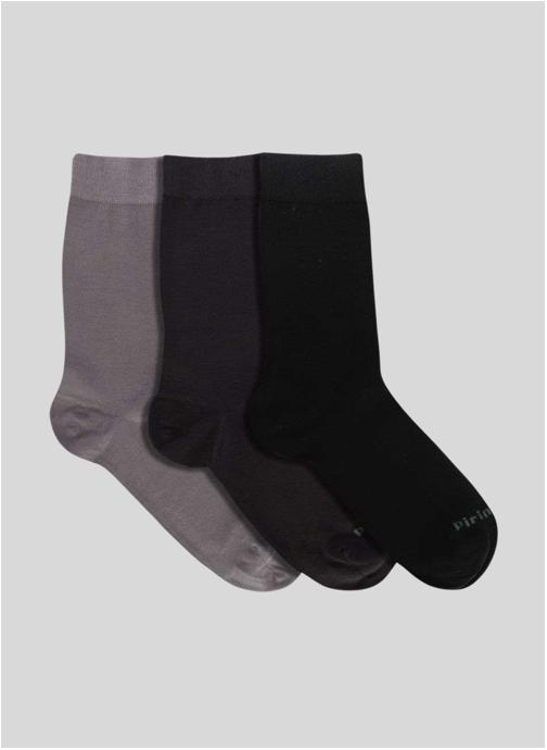 Pirin Hill Chaussettes Boite de 3 Paires de Chaussettes Pirin Hill en Bambou Unies - Gris, Anthracite, Noir homme gris