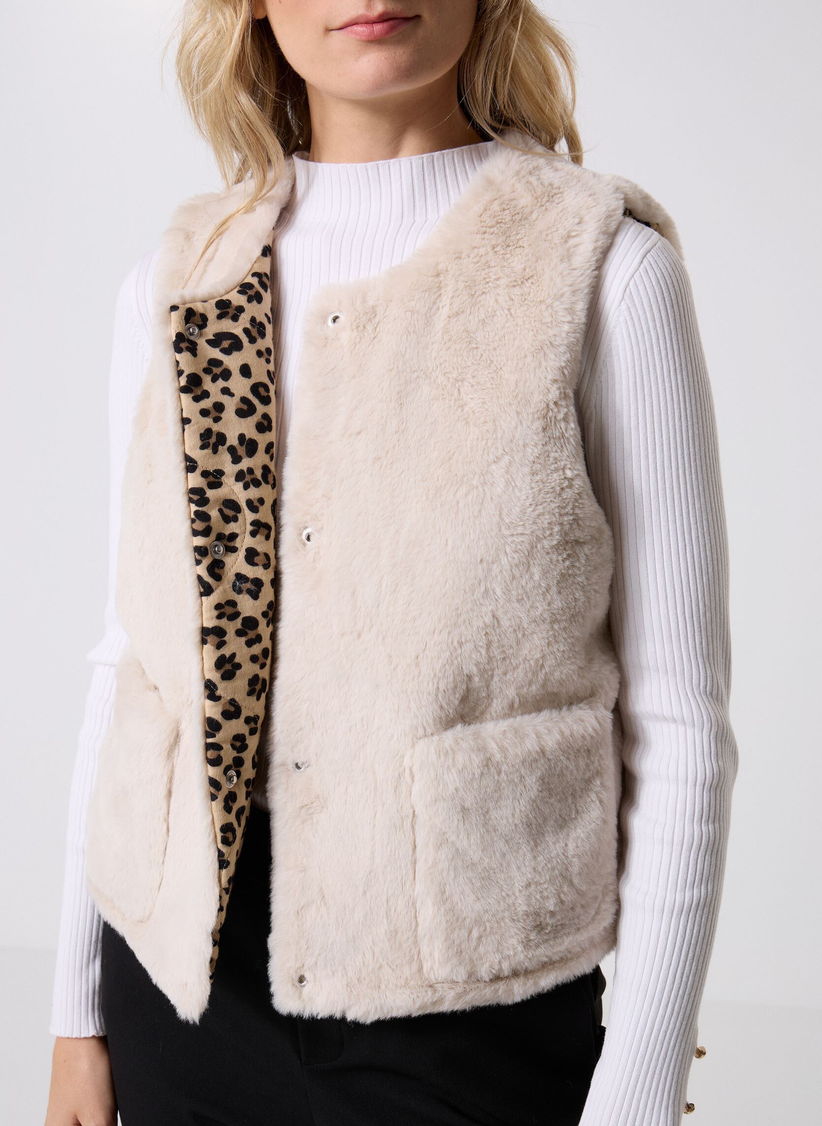 Bodywarmer VSHERPALEO dames beige MADE BY Bodywarmer VSHERPALEO dames beige ECRU