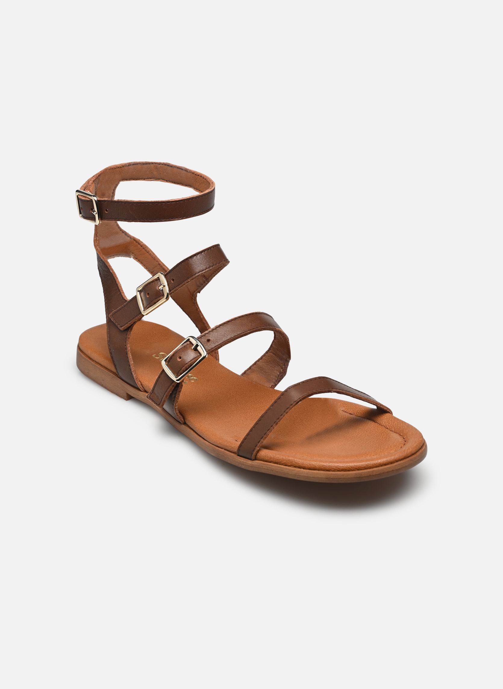 Flache Sandalen 1540 damen braun Bryan Stepwise Flache Sandalen 1540 damen braun CUERO