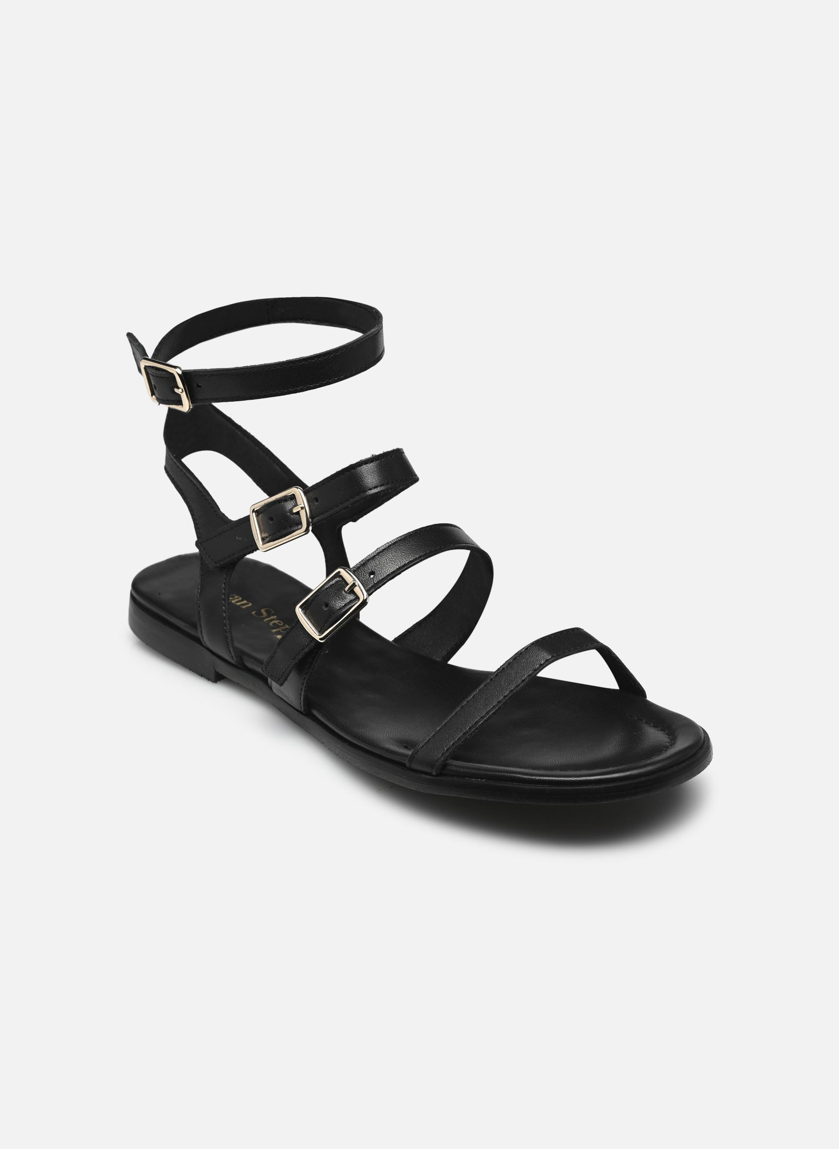 Sandales plates 1540 femme noir Bryan Stepwise Sandales plates 1540 femme noir NEGRO