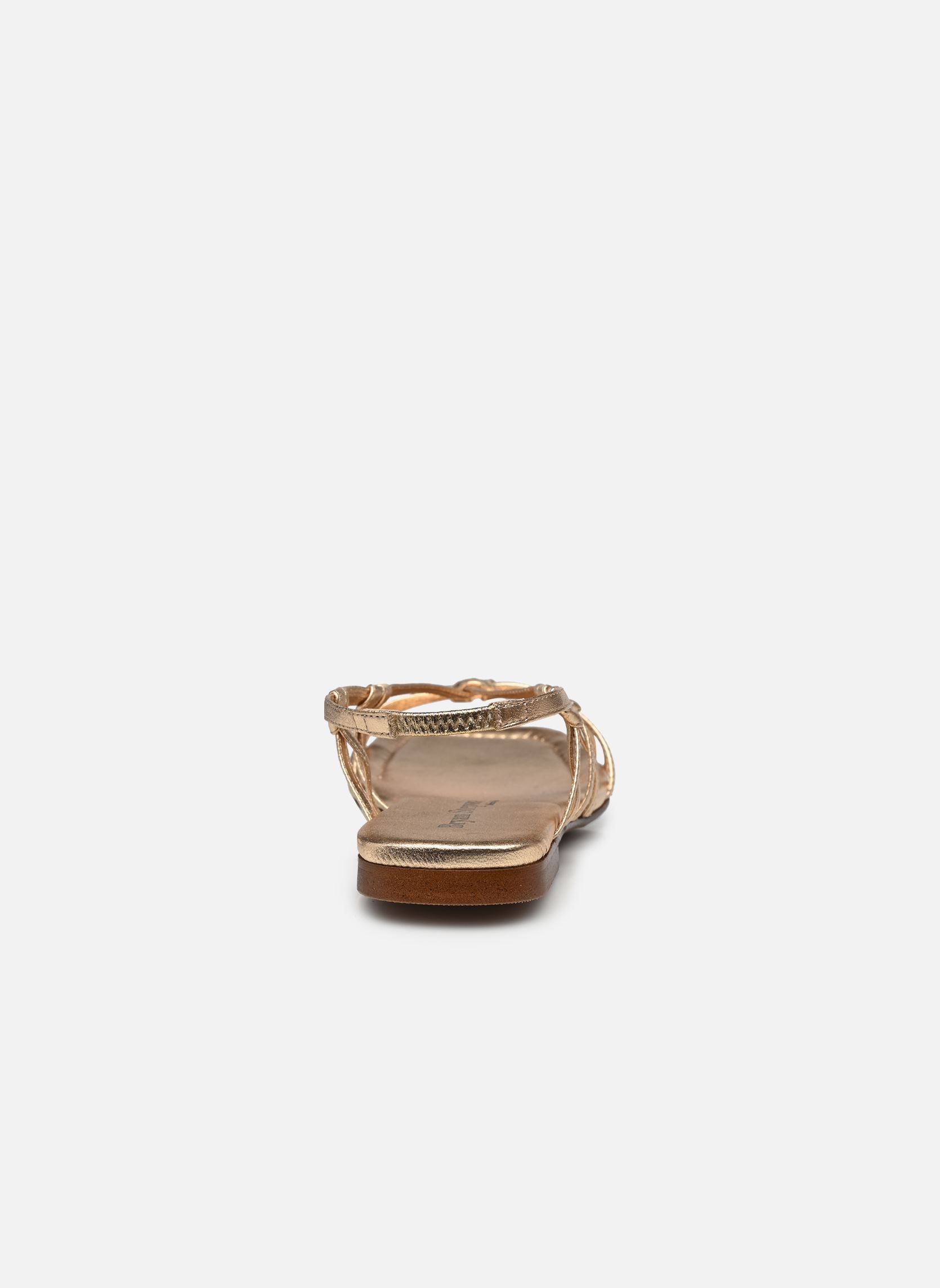 Platte sandalen 4622 dames goud en brons Bryan Stepwise Platte sandalen 4622 dames goud en brons ARTEMIS