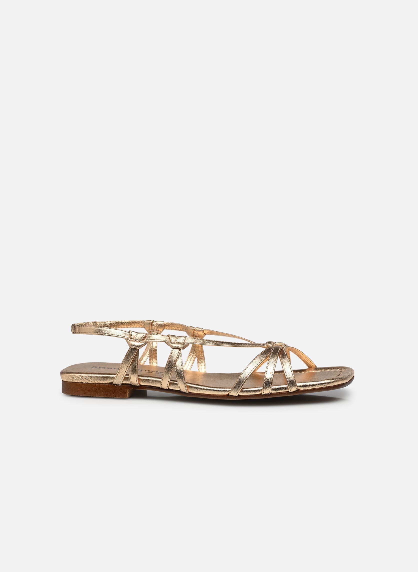 Platte sandalen 4622 dames goud en brons Bryan Stepwise Platte sandalen 4622 dames goud en brons ARTEMIS
