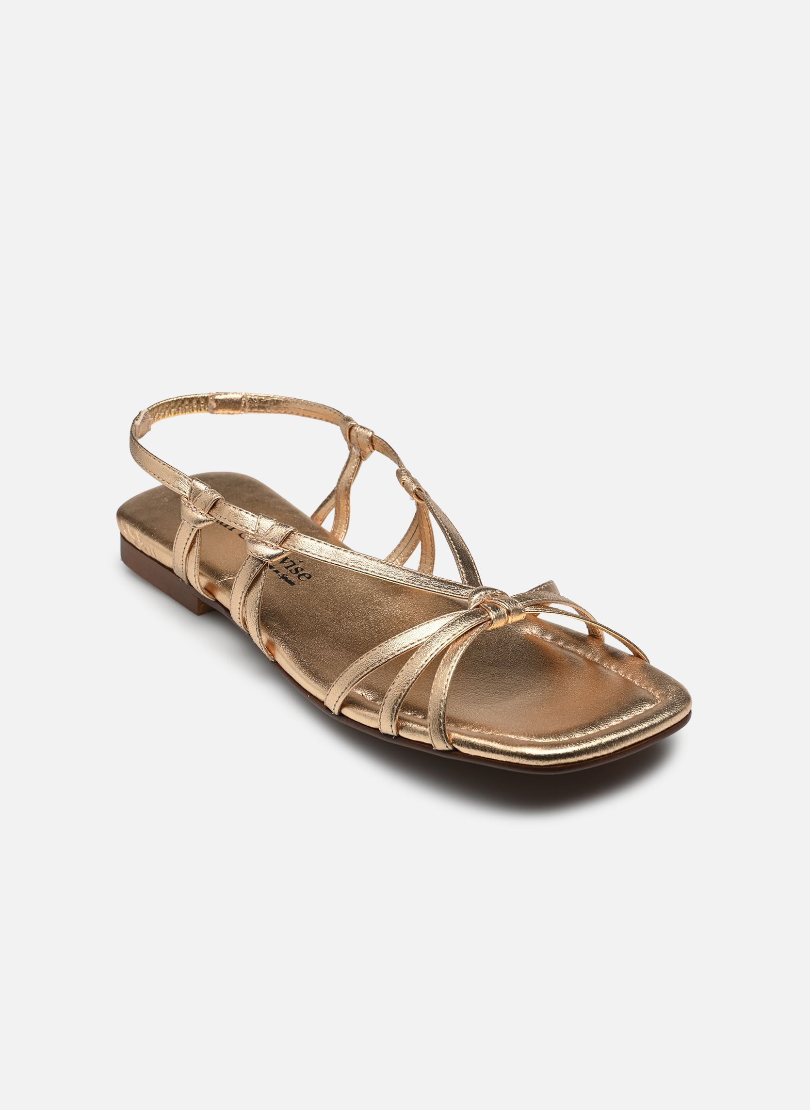 Platte sandalen 4622 dames goud en brons Bryan Stepwise Platte sandalen 4622 dames goud en brons ARTEMIS