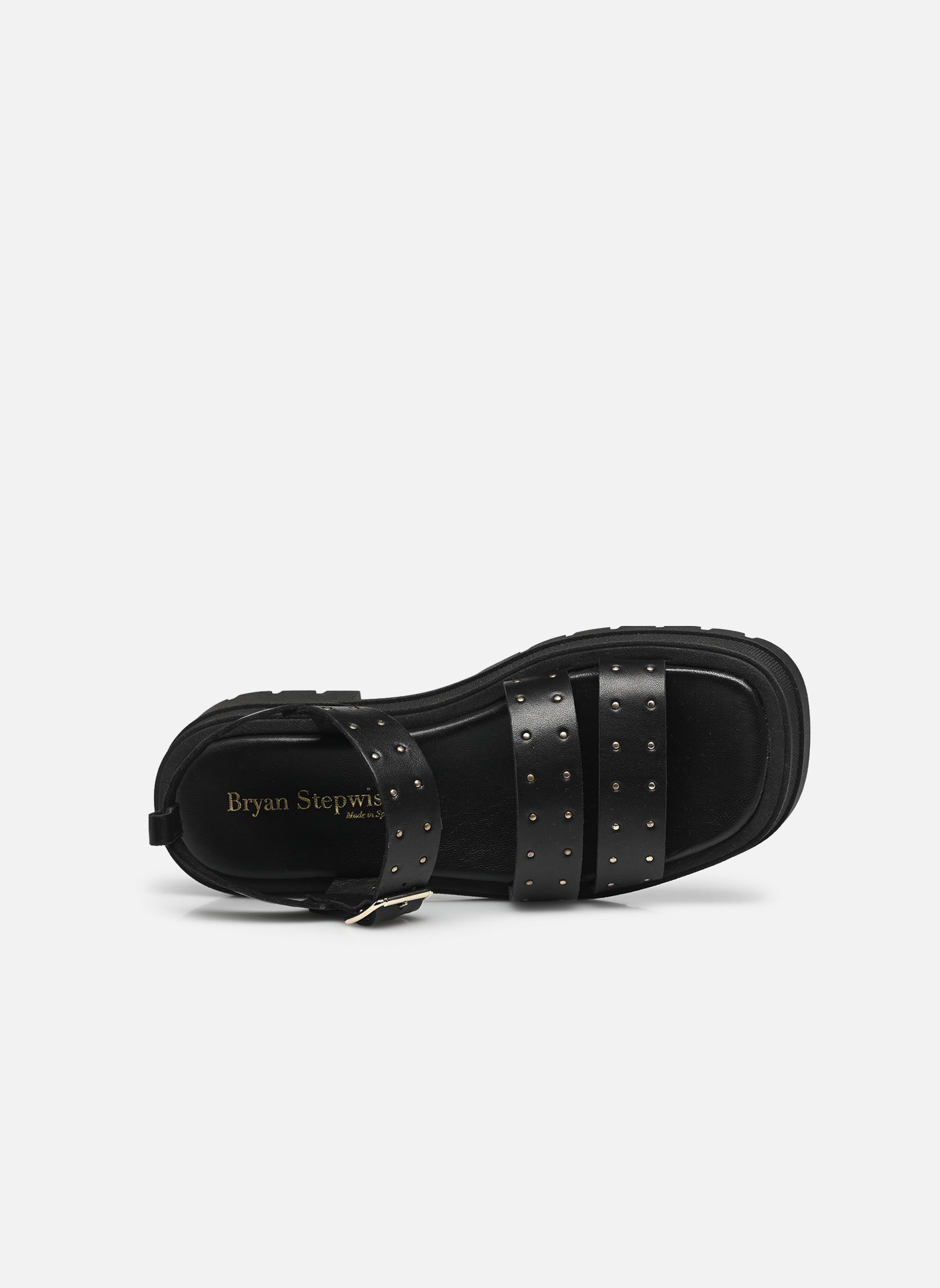 Sandalen met sleehak en plateau 7402 dames zwart Bryan Stepwise Sandalen met sleehak en plateau 7402 dames zwart NEGRO
