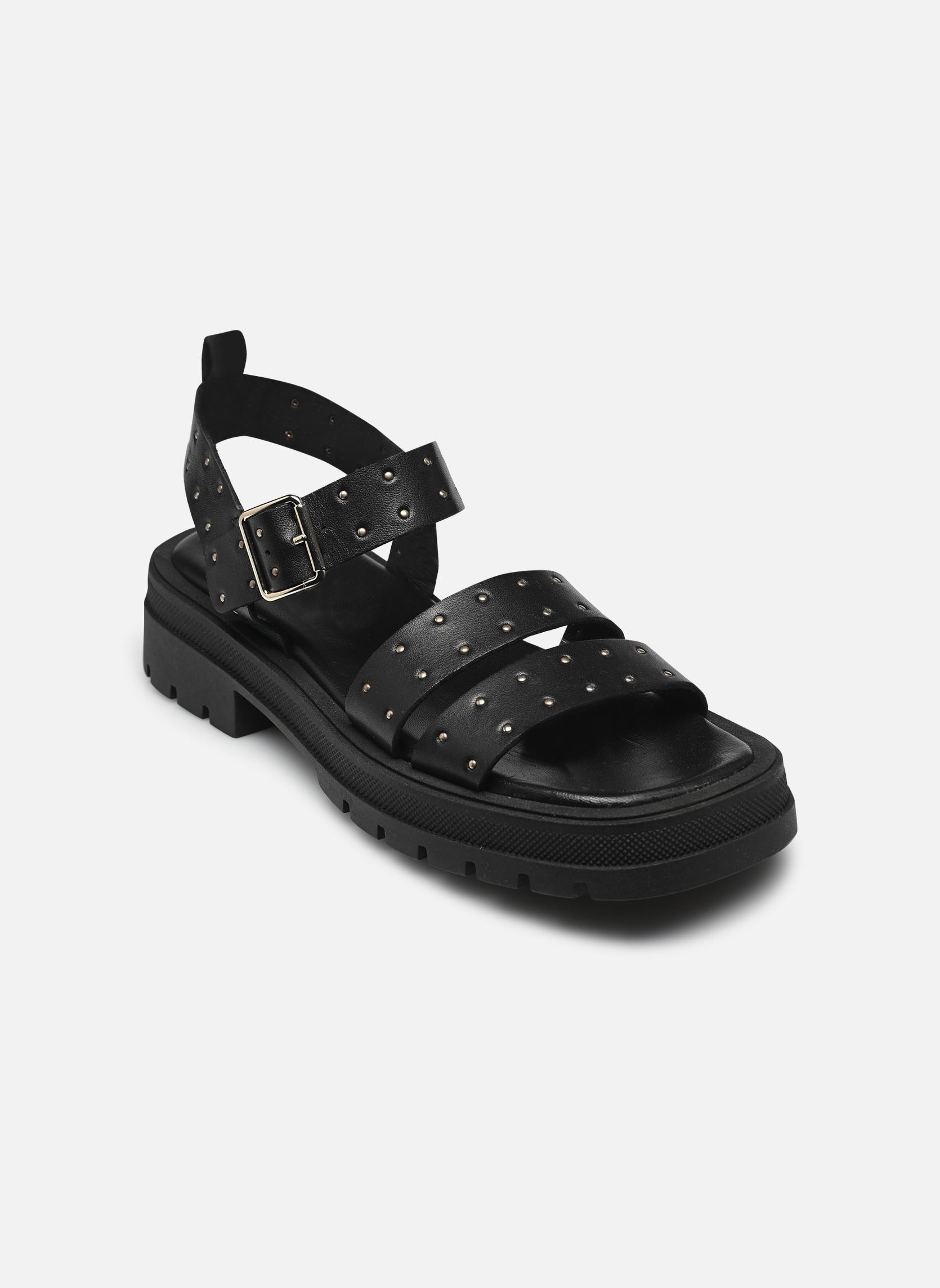 Sandalen met sleehak en plateau 7402 dames zwart Bryan Stepwise Sandalen met sleehak en plateau 7402 dames zwart NEGRO