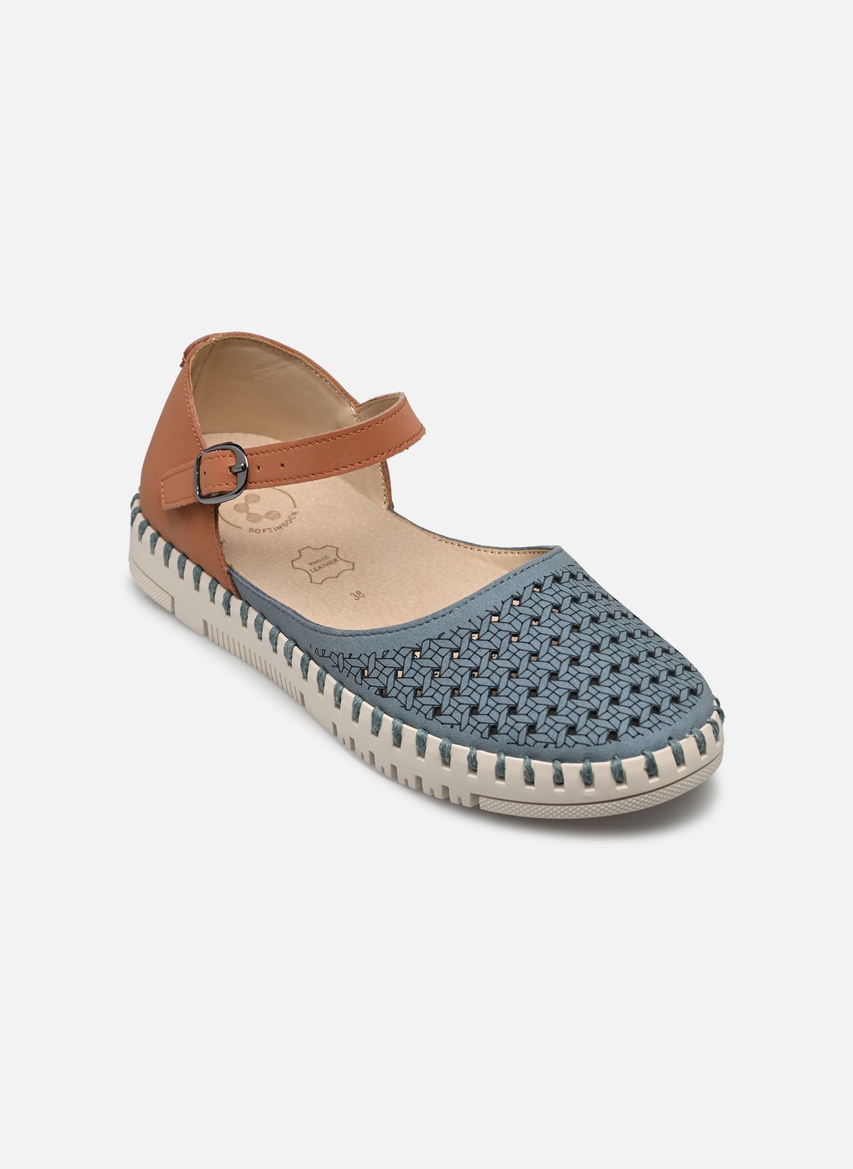 Sandales plates PUELO W13401 femme bleu Comfeet Sandales plates PUELO W13401 femme bleu Navy