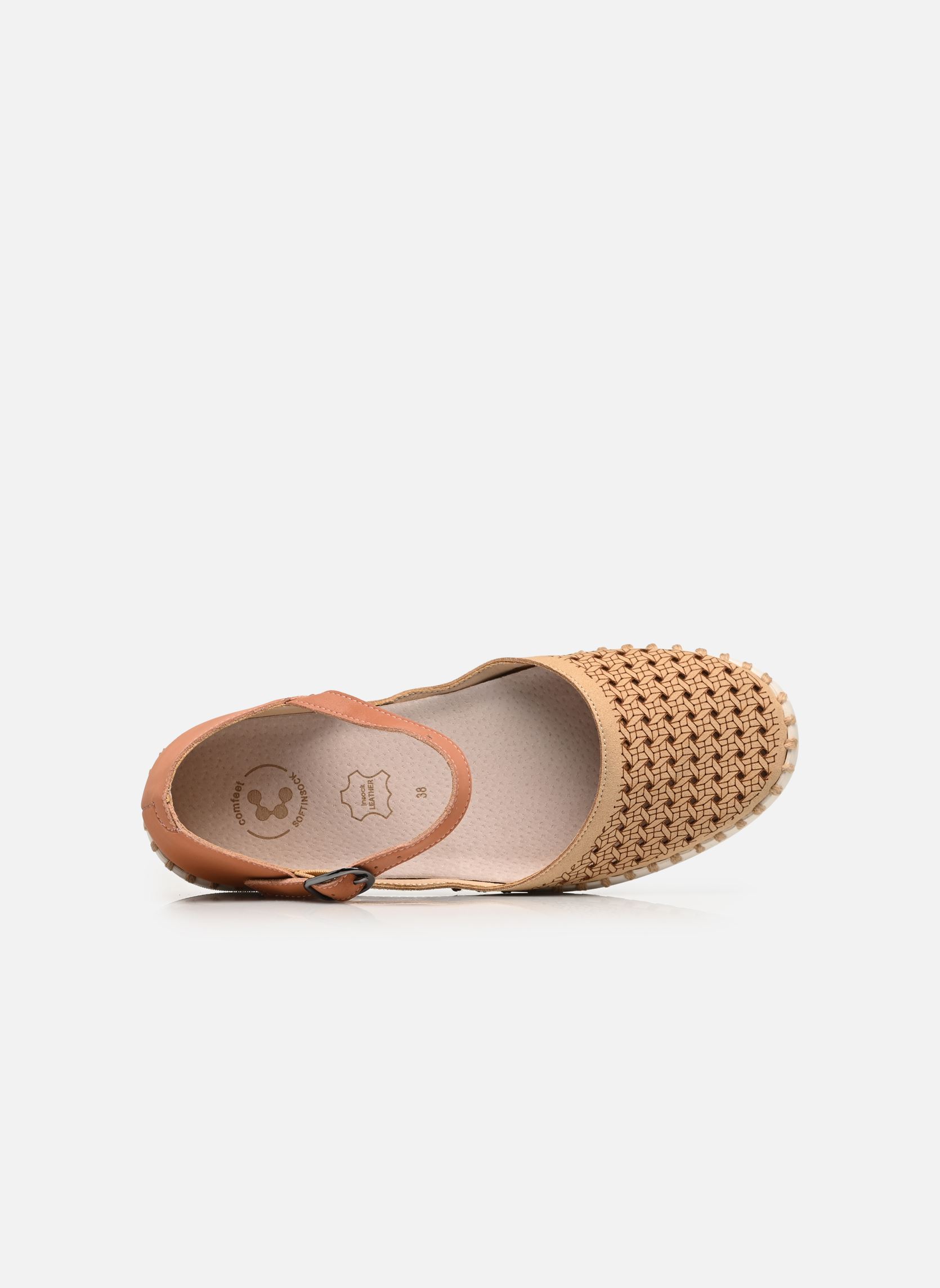 Sandales plates PUELO W13401 femme beige Comfeet Sandales plates PUELO W13401 femme beige BEIGE