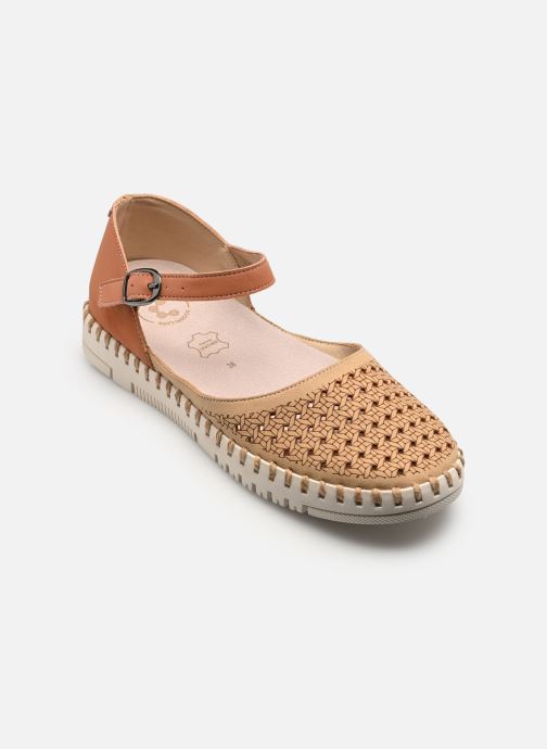 Comfeet Sandales plates PUELO W13401 femme beige