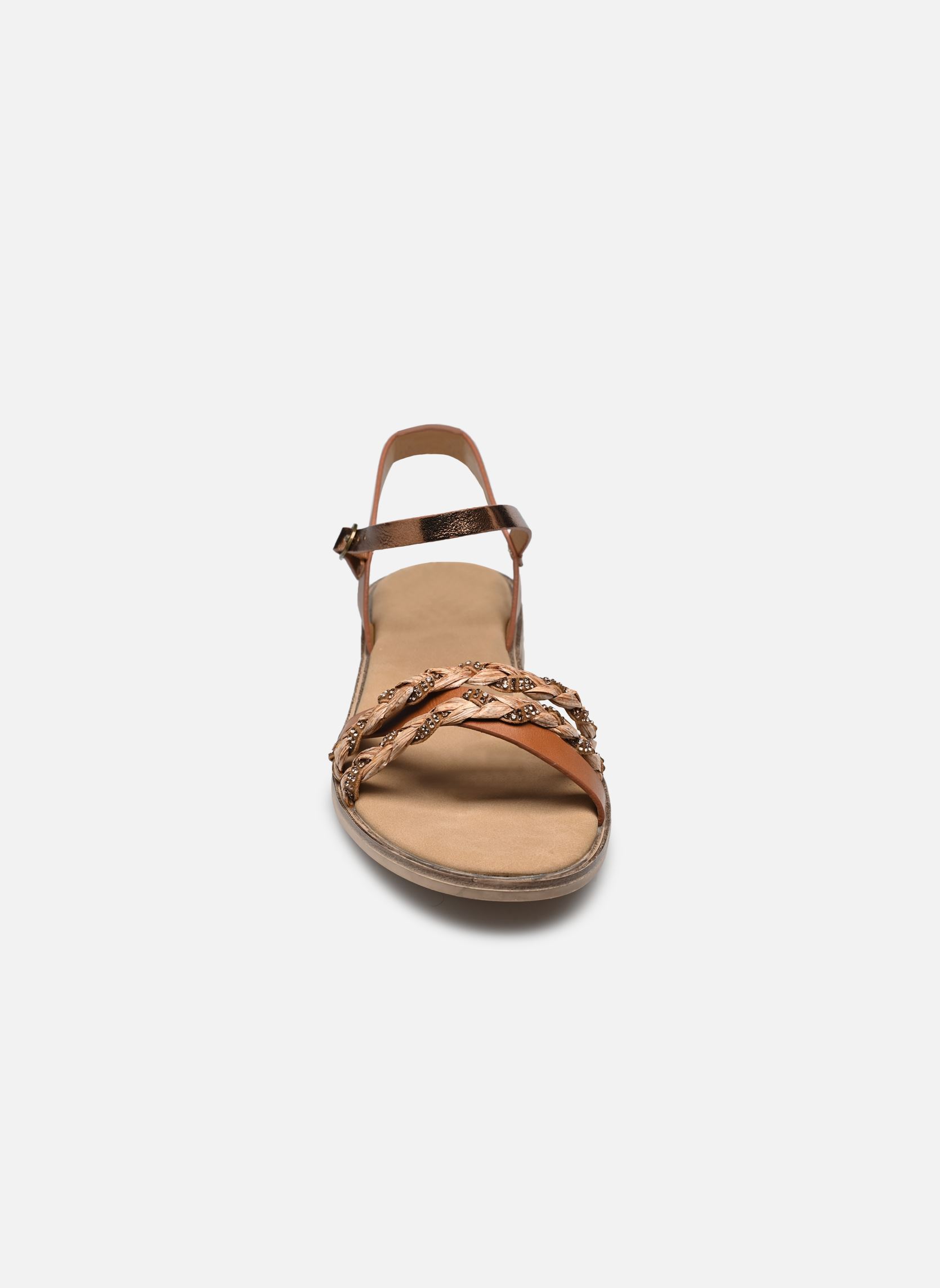 Sandales plates ACIANO W02702 femme marron Comfeet Sandales plates ACIANO W02702 femme marron BROWN
