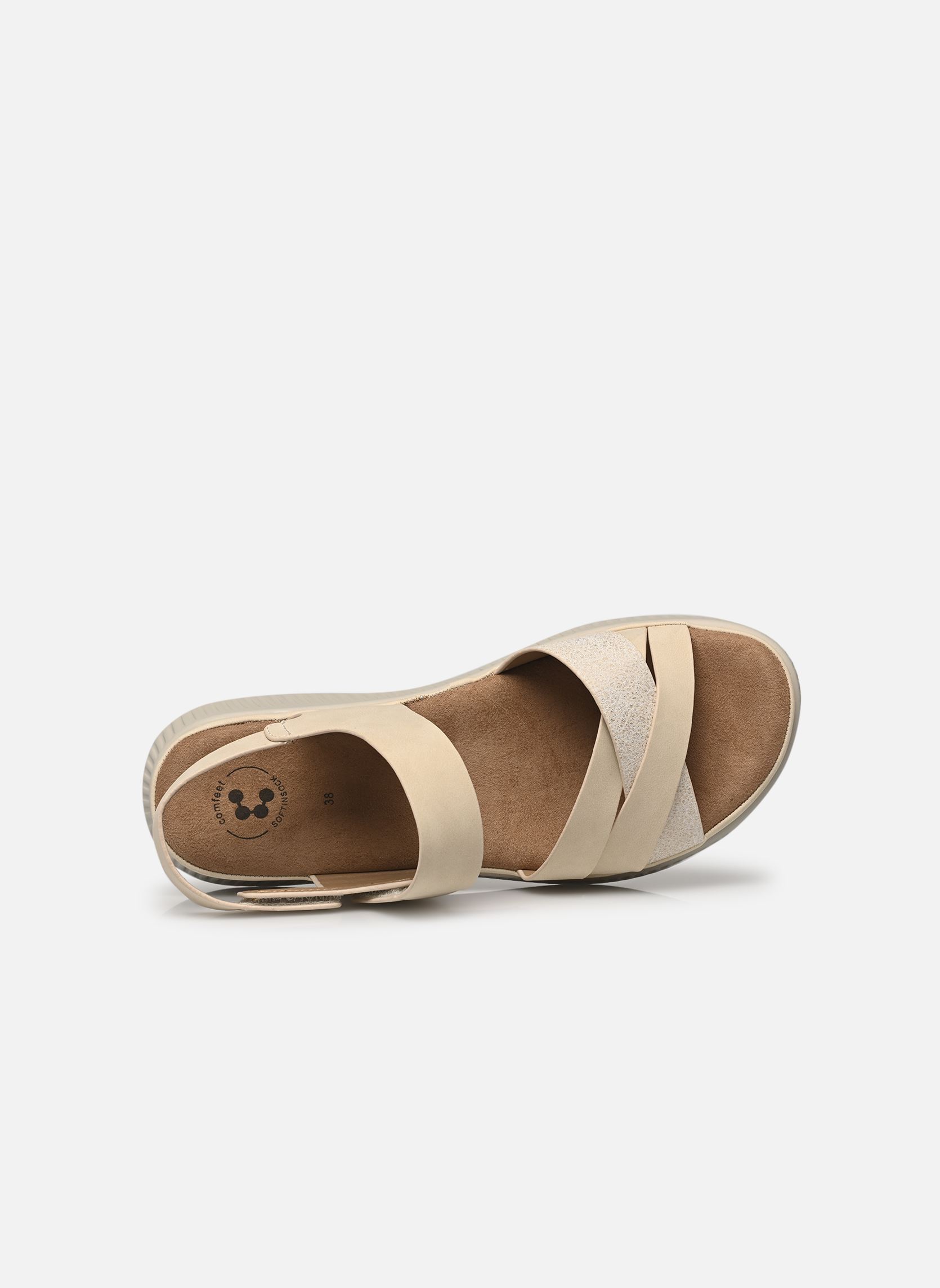Flache Sandalen PAIMUN damen beige Comfeet Flache Sandalen PAIMUN damen beige BEIGE