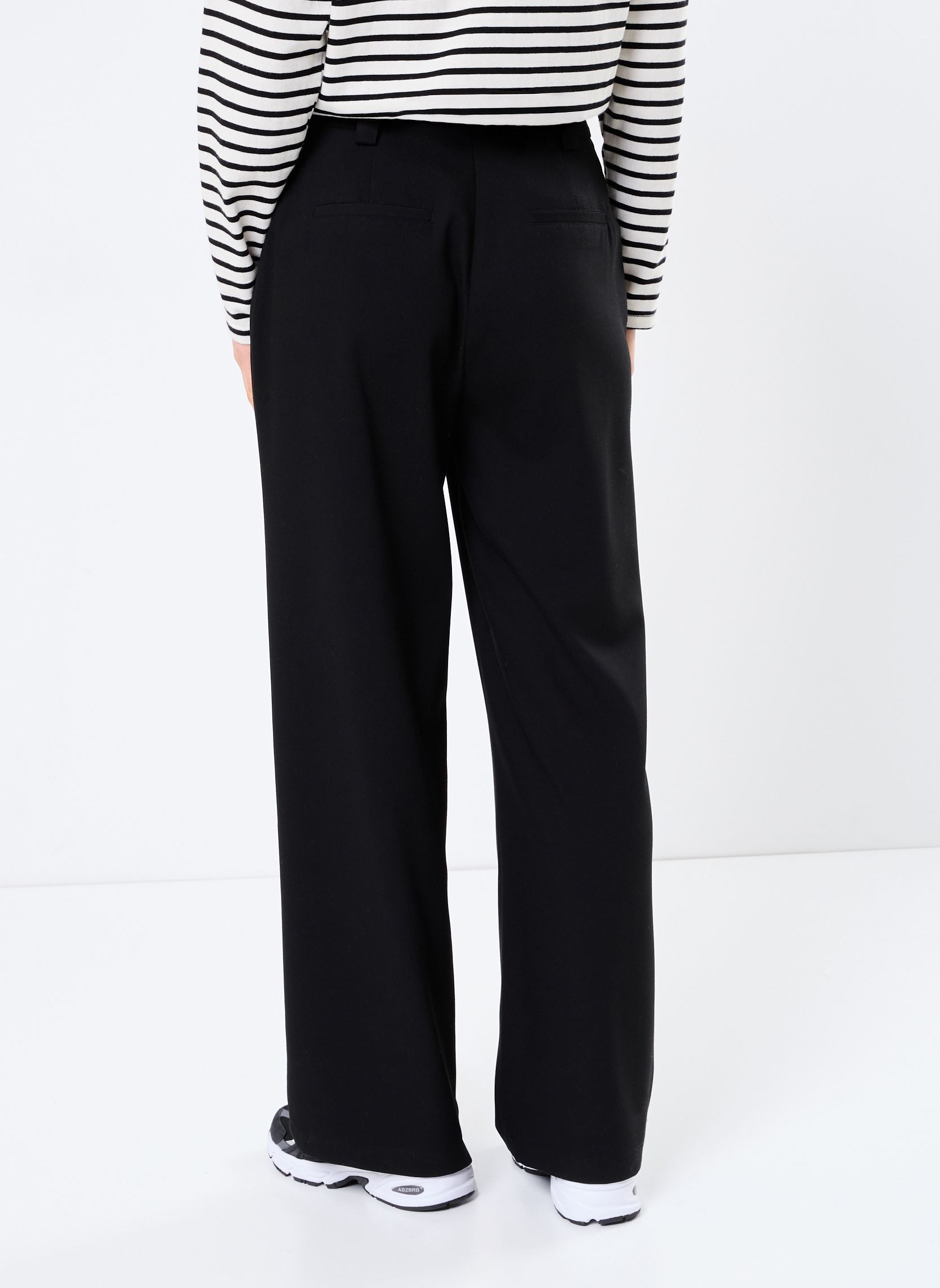 Pantalons de costume PEINTURE2 femme noir MADE BY Pantalons de costume PEINTURE2 femme noir JET BLACK